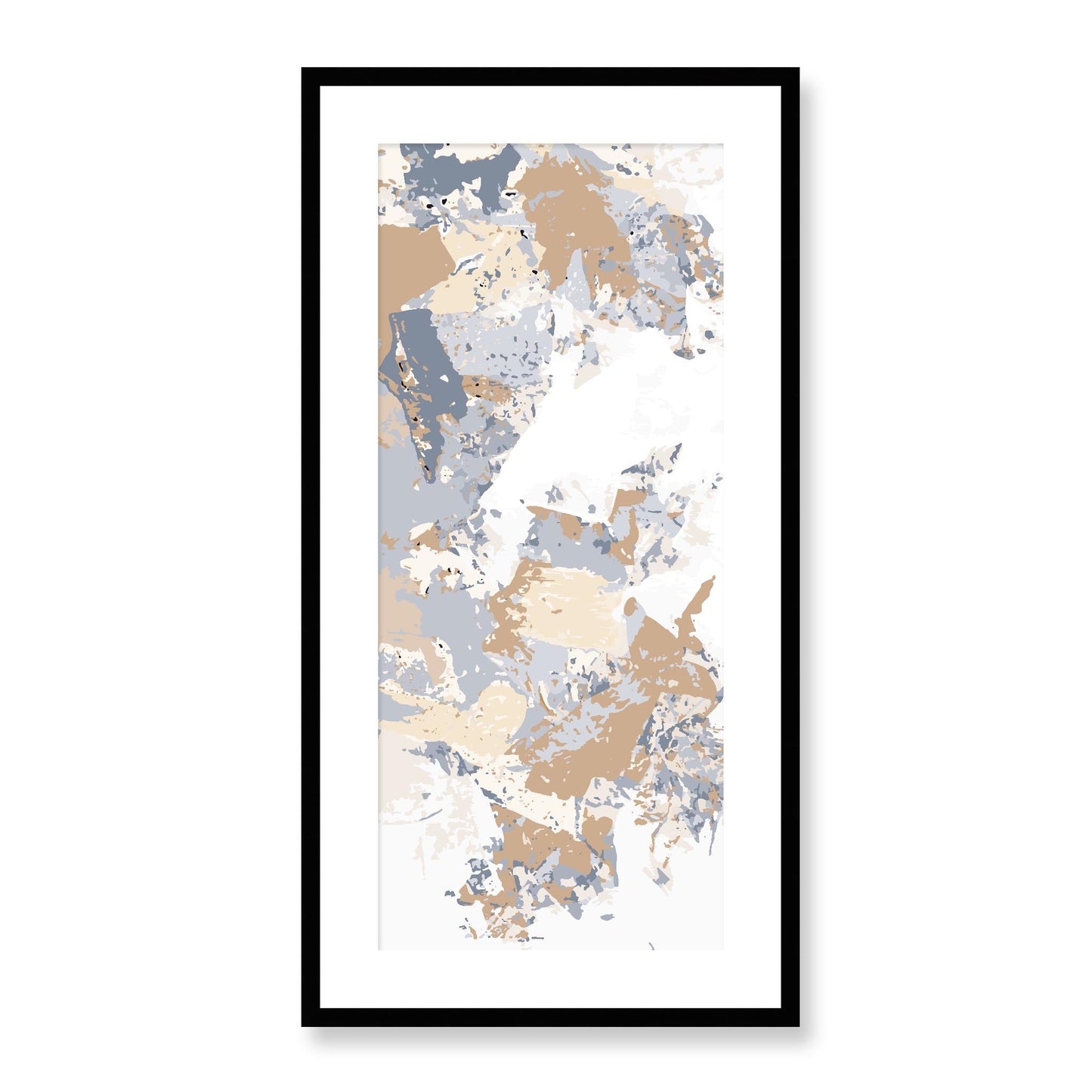 Framed Graphic Art Print, White Mat - 16x33 inches | FP-1160-7695, Prints, Graphic art, Black Frame, 41 x 81 cm ,16 x 32 inches