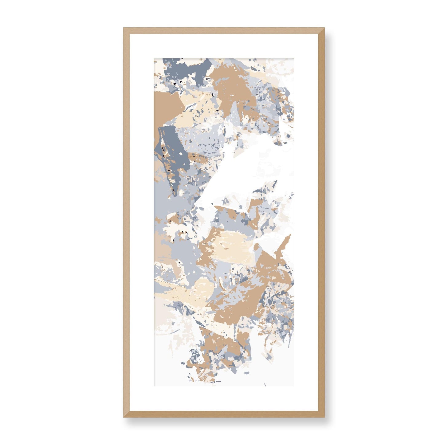 Framed Graphic Art Print, White Mat - 16x33 inches | FP-1160-7695, Prints, Graphic art, Natural Frame, 41 x 81 cm ,16 x 32 inches