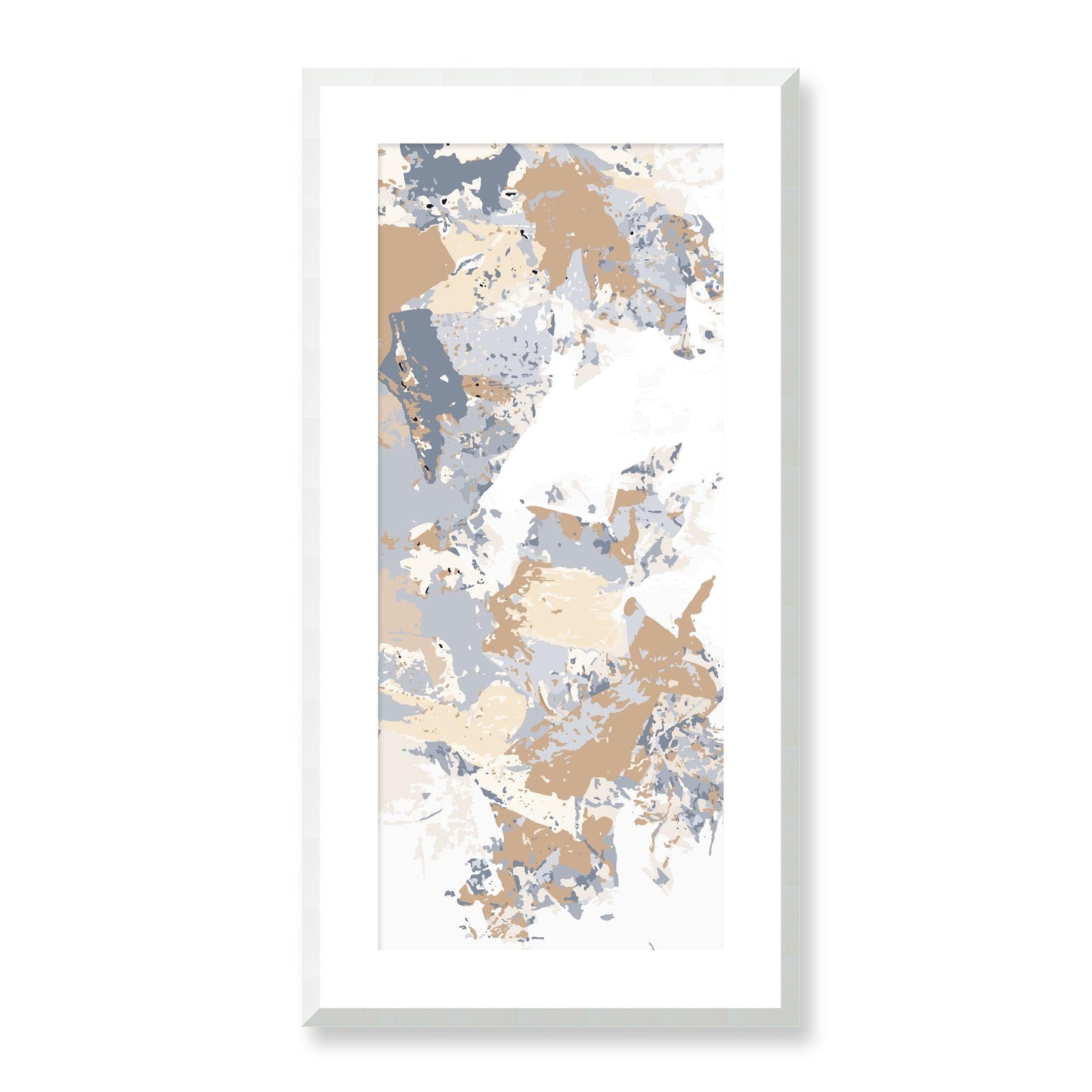 Framed Graphic Art Print, White Mat - 16x33 inches | FP-1160-7695, Prints, Graphic art, White Frame, 41 x 81 cm ,16 x 32 inches
