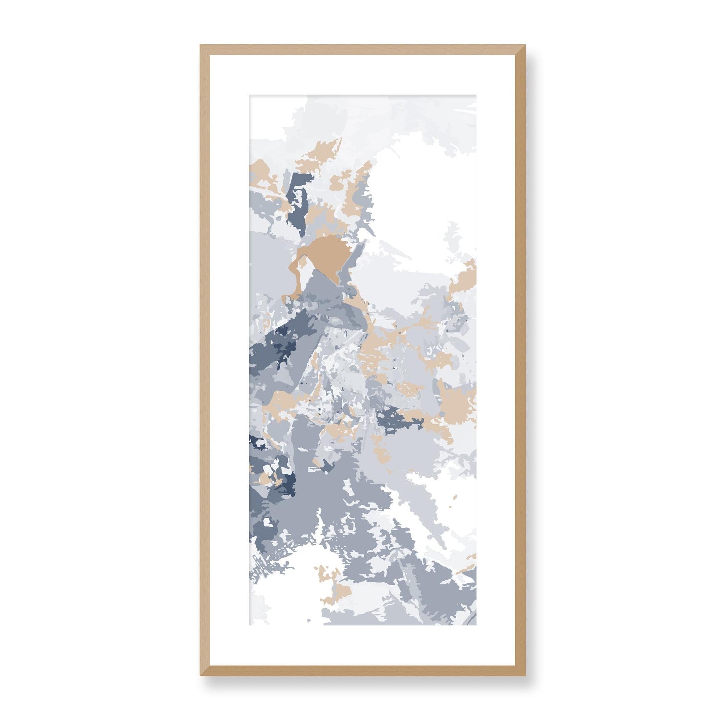 Framed Graphic Art Print, White Mat - 16x33 inches | FP-1160-7698, Prints, Graphic art, Natural Frame, 41 x 81 cm ,16 x 32 inches