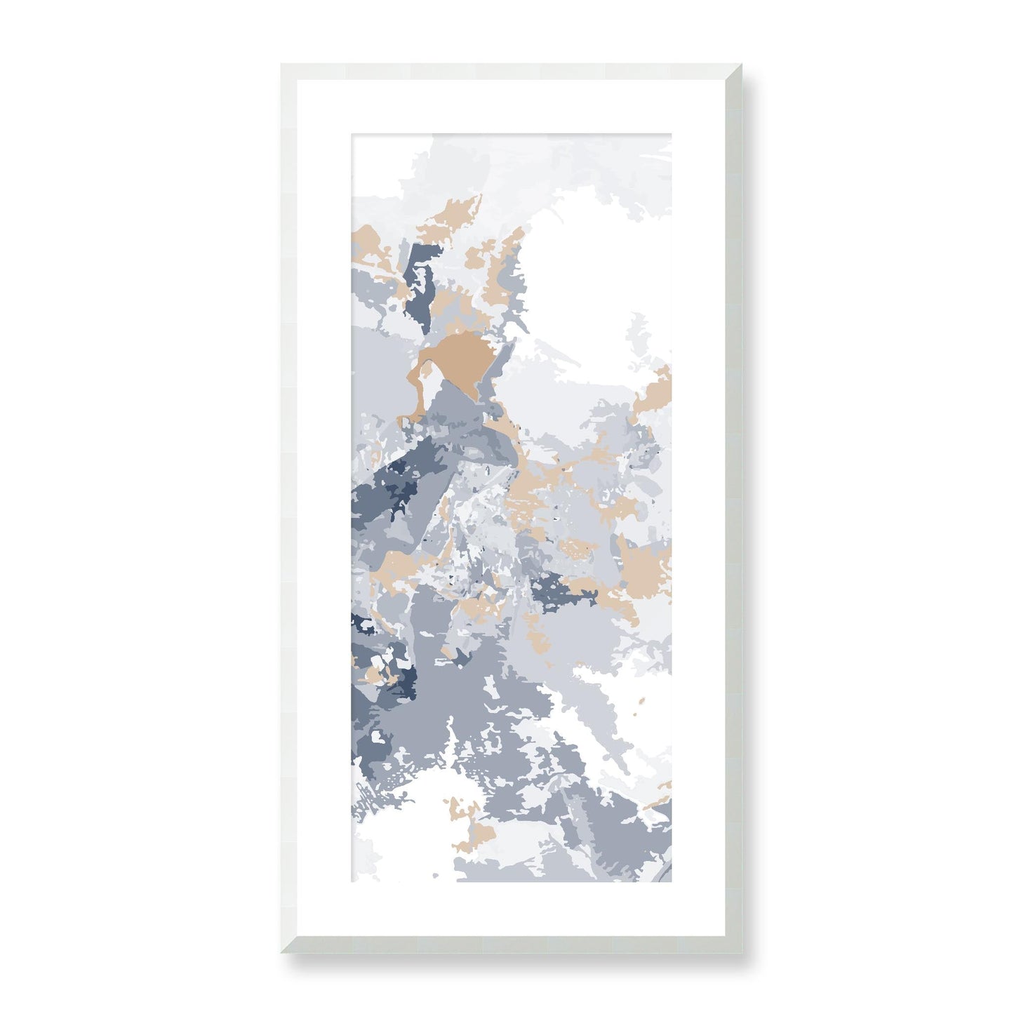 Framed Graphic Art Print, White Mat - 16x33 inches | FP-1160-7698, Prints, Graphic art, White Frame, 41 x 81 cm ,16 x 32 inches