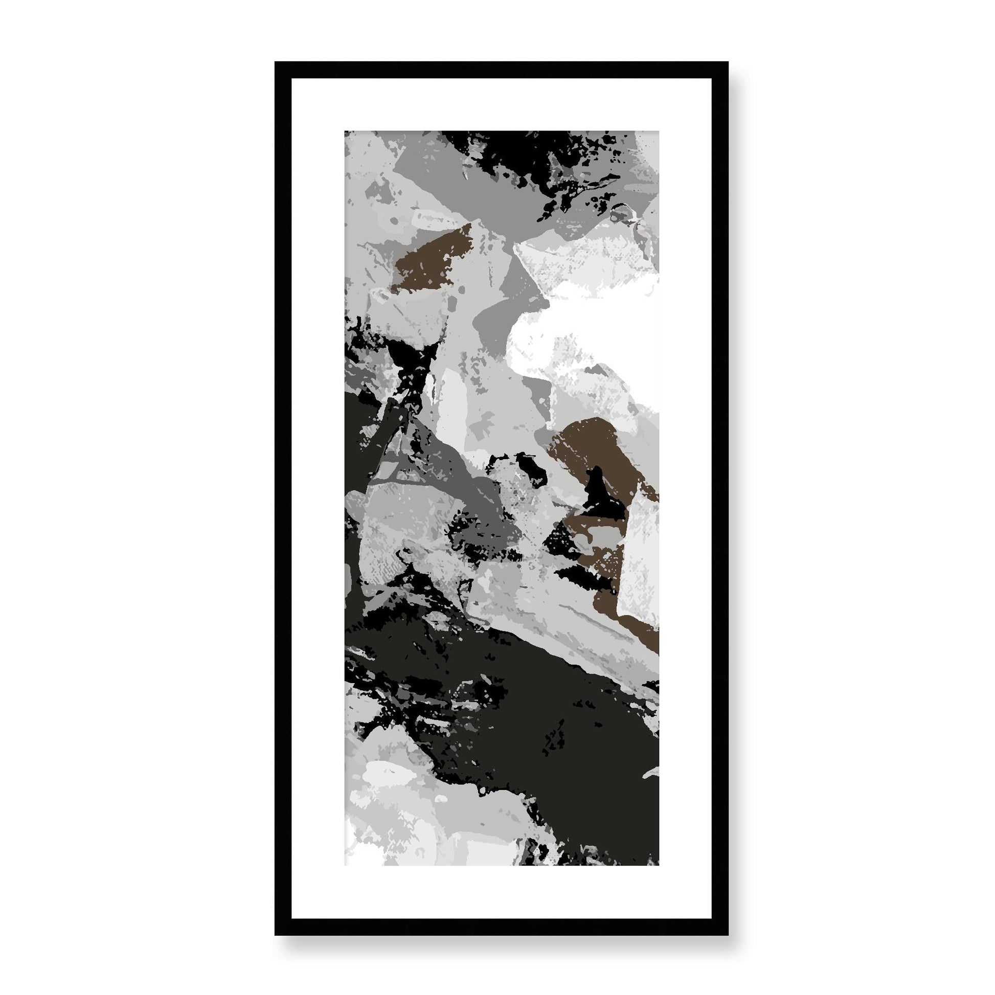 Framed Graphic Art Print, White Mat - 16x33 inches | FP-1170-7690, Prints, Graphic art, Black Frame, 41 x 81 cm ,16 x 32 inches
