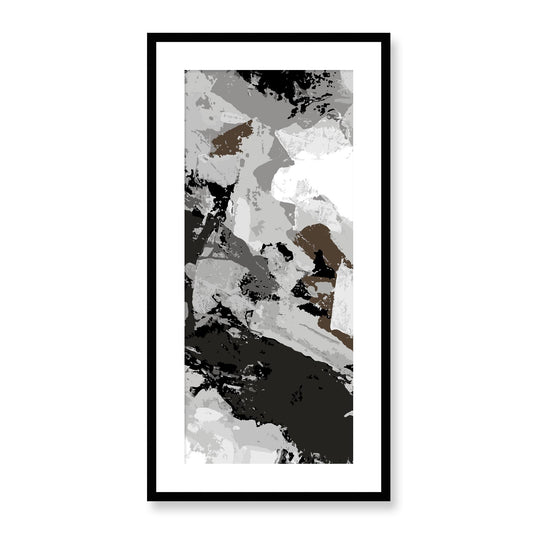 Framed Graphic Art Print, White Mat - 16x33 inches | FP-1170-7690, Prints, Graphic art, Black Frame, 41 x 81 cm ,16 x 32 inches