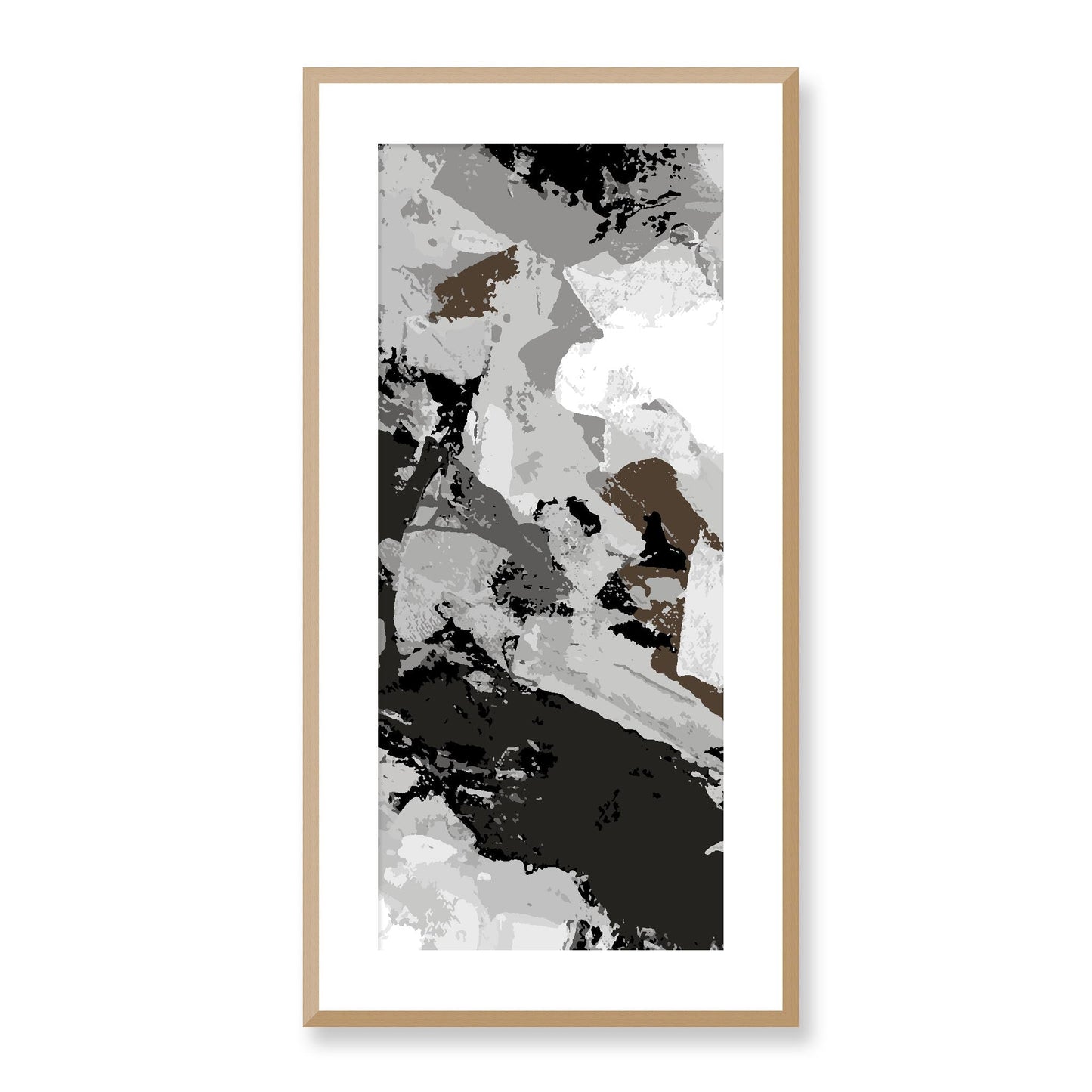 Framed Graphic Art Print, White Mat - 16x33 inches | FP-1170-7690, Prints, Graphic art, Natural Frame, 41 x 81 cm ,16 x 32 inches