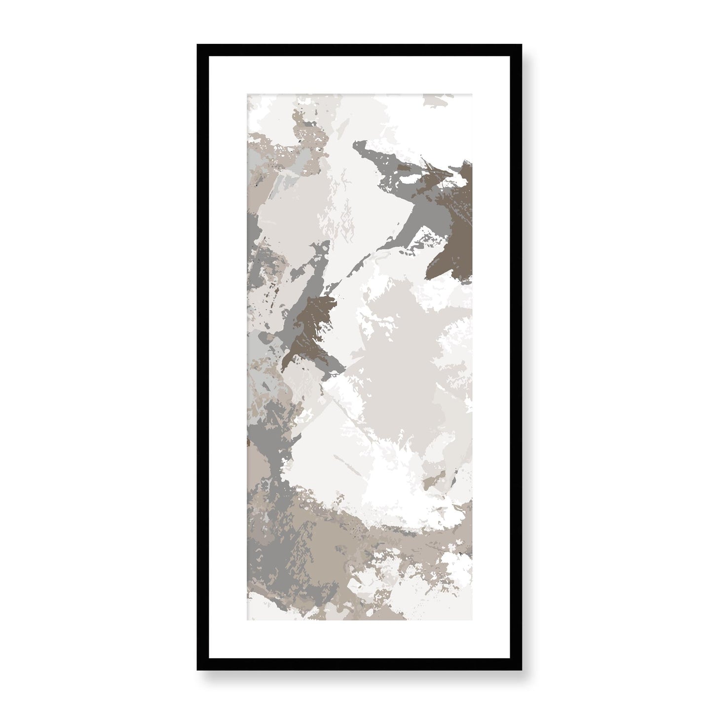 Framed Graphic Art Print, White Mat - 16x33 inches | FP-1170-7691, Prints, Graphic art, Black Frame, 41 x 81 cm ,16 x 32 inches