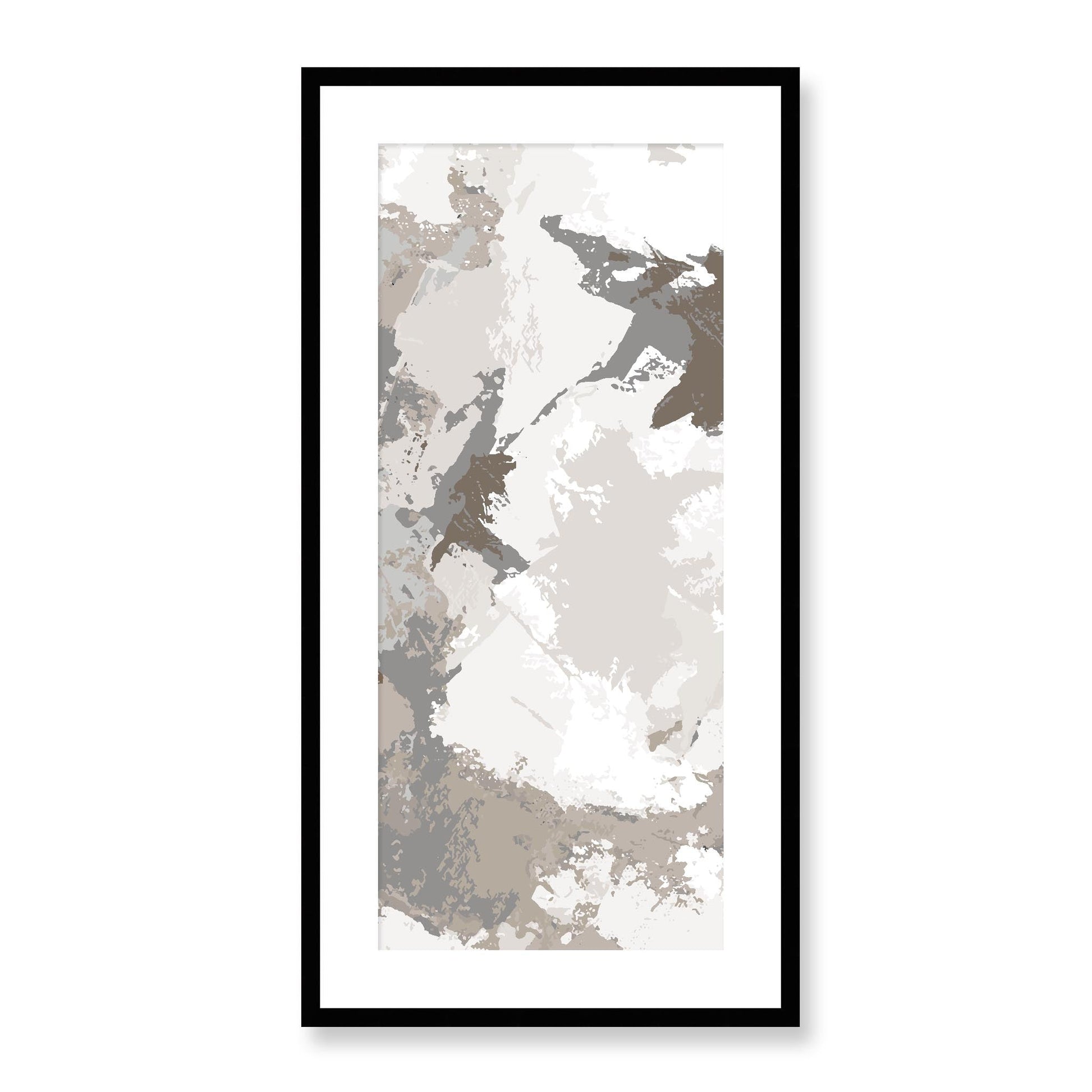 Framed Graphic Art Print, White Mat - 16x33 inches | FP-1170-7691, Prints, Graphic art, Black Frame, 41 x 81 cm ,16 x 32 inches