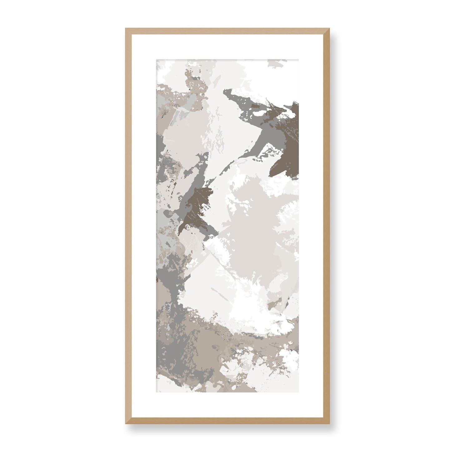 Framed Graphic Art Print, White Mat - 16x33 inches | FP-1170-7691, Prints, Graphic art, Natural Frame, 41 x 81 cm ,16 x 32 inches
