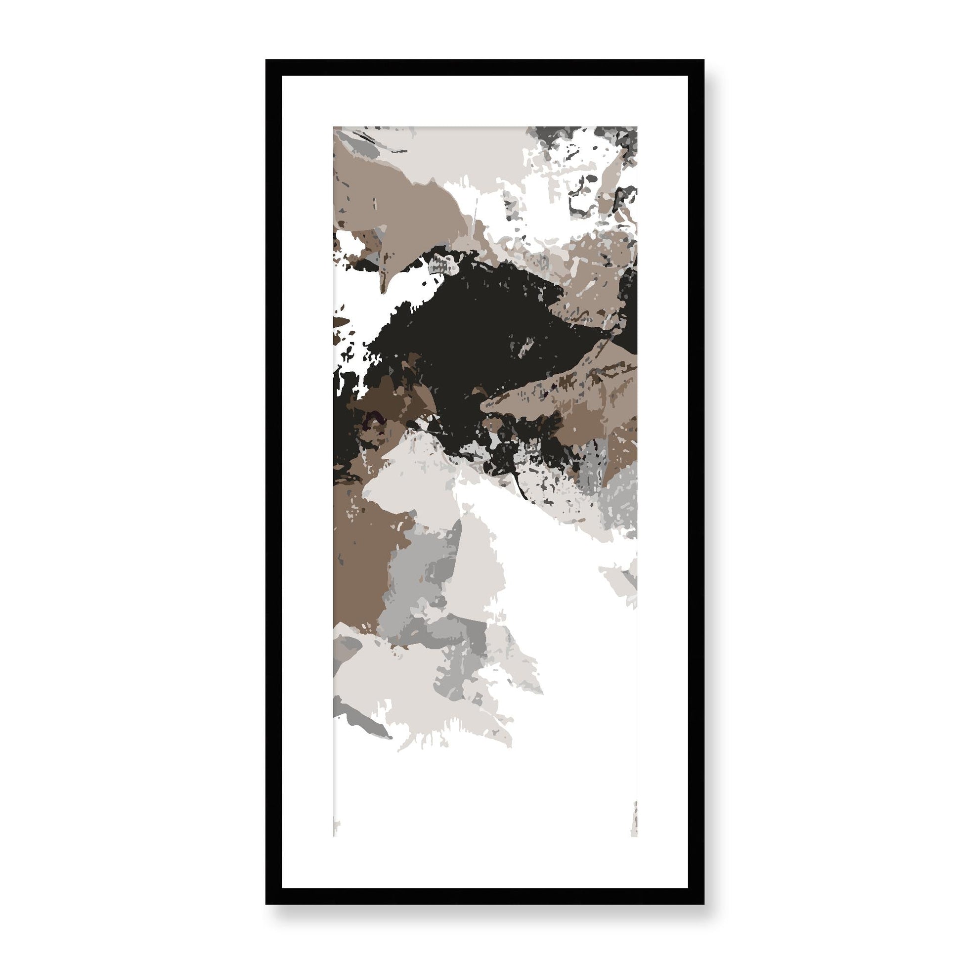 Framed Graphic Art Print, White Mat - 16x33 inches | FP-1170-7692, Prints, Graphic art, Black Frame, 41 x 81 cm ,16 x 32 inches
