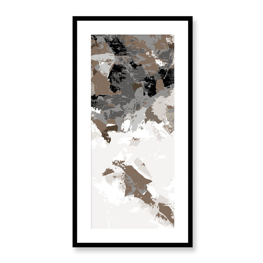 Framed Graphic Art Print, White Mat - 16x33 inches | FP-1170-7693, Prints, Graphic art, Black Frame, 41 x 81 cm ,16 x 32 inches