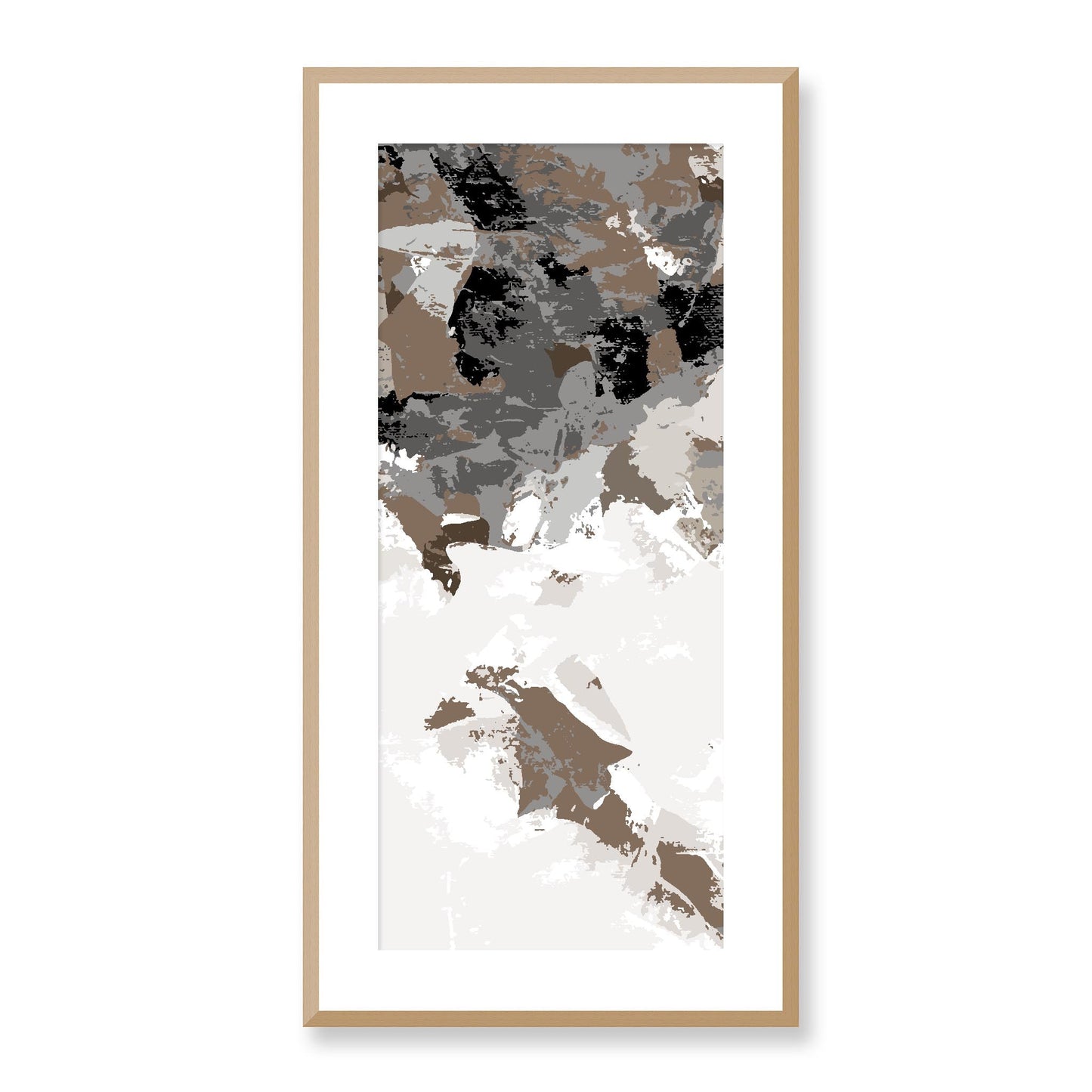 Framed Graphic Art Print, White Mat - 16x33 inches | FP-1170-7693, Prints, Graphic art, Natural Frame, 41 x 81 cm ,16 x 32 inches