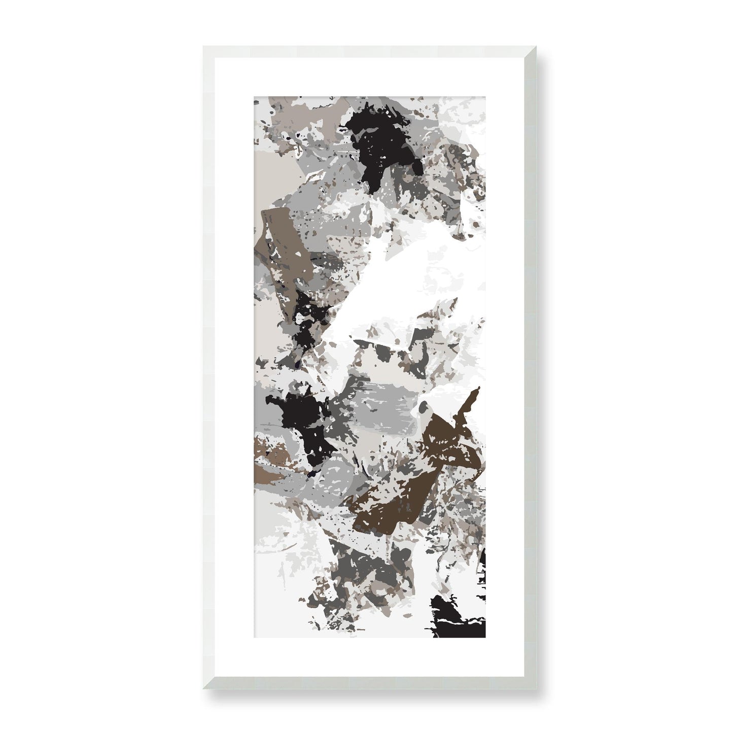Framed Graphic Art Print, White Mat - 16x33 inches | FP-1170-7695, Prints, Graphic art, White Frame, 41 x 81 cm ,16 x 32 inches