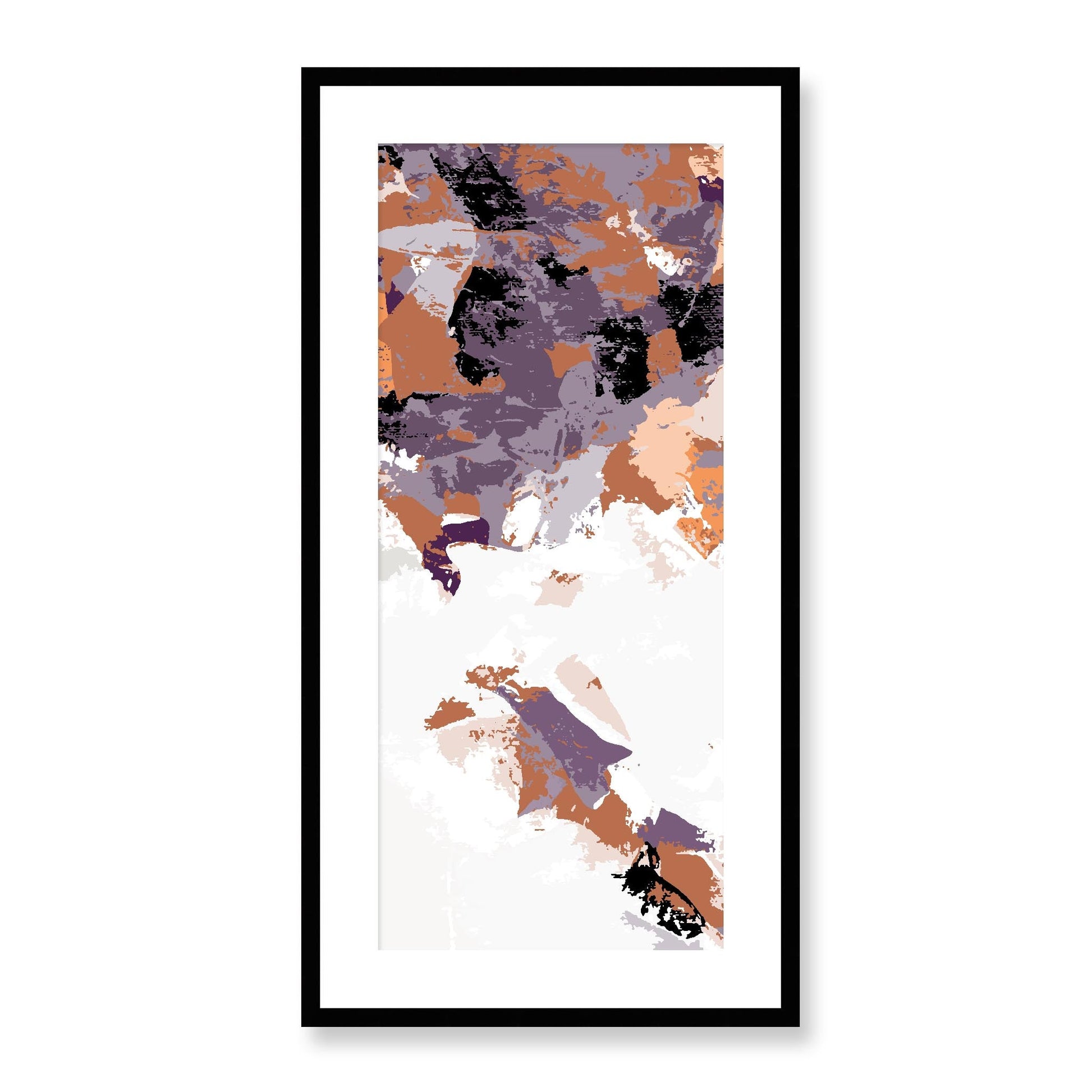 Framed Graphic Art Print, White Mat - 16x33 inches | FP-1180-7693, Prints, Graphic art, Black Frame, 41 x 81 cm ,16 x 32 inches