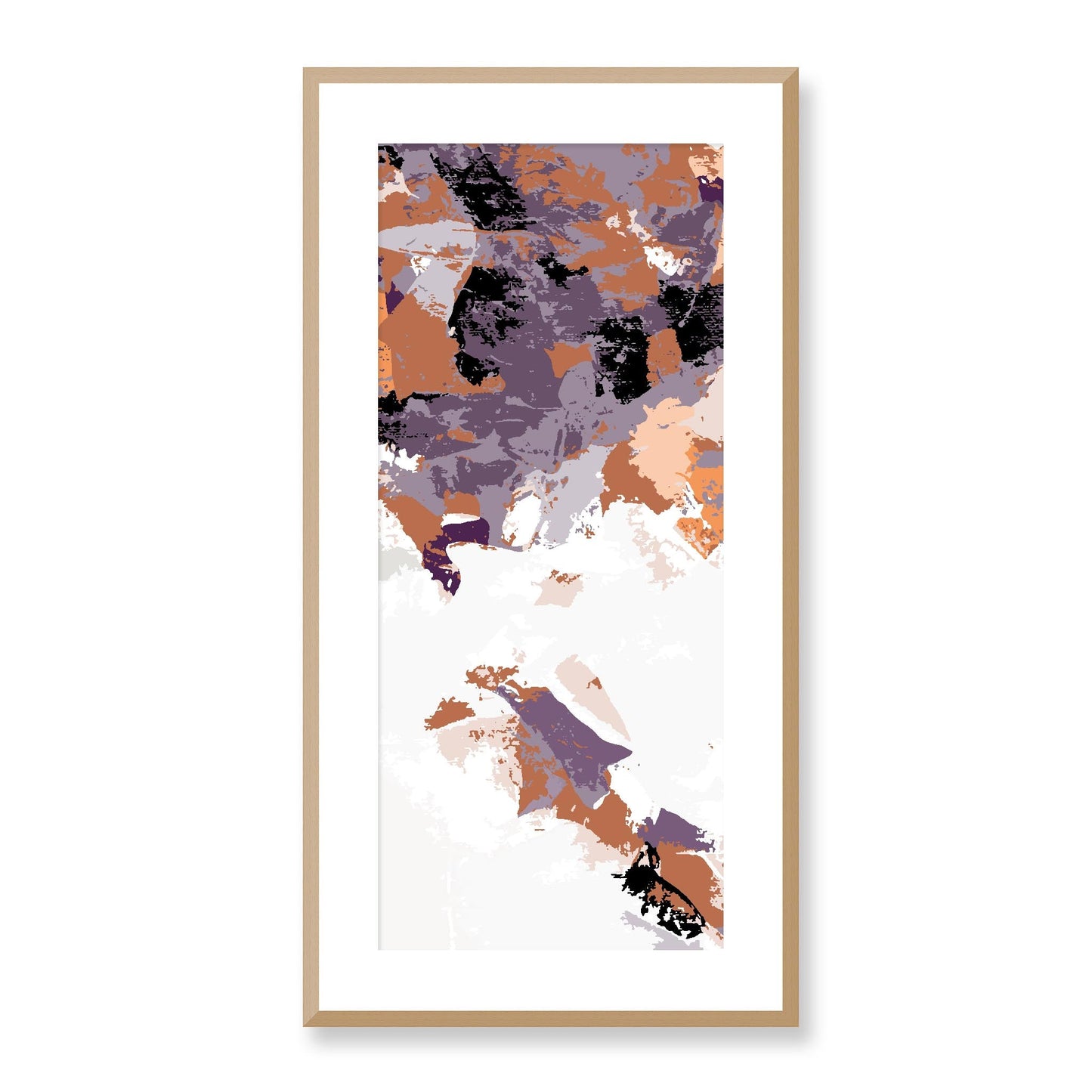 Framed Graphic Art Print, White Mat - 16x33 inches | FP-1180-7693, Prints, Graphic art, Natural Frame, 41 x 81 cm ,16 x 32 inches