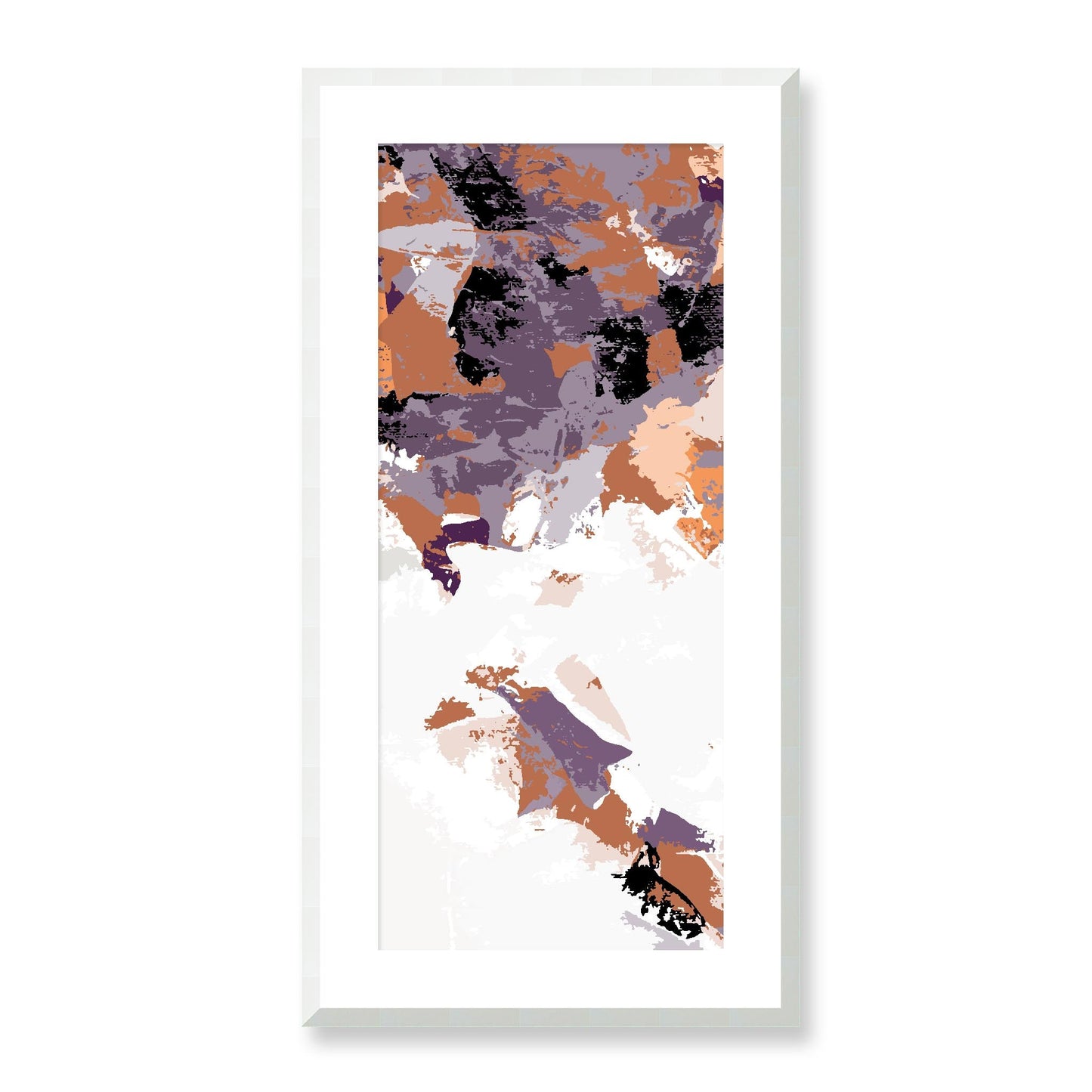 Framed Graphic Art Print, White Mat - 16x33 inches | FP-1180-7693, Prints, Graphic art, White Frame, 41 x 81 cm ,16 x 32 inches