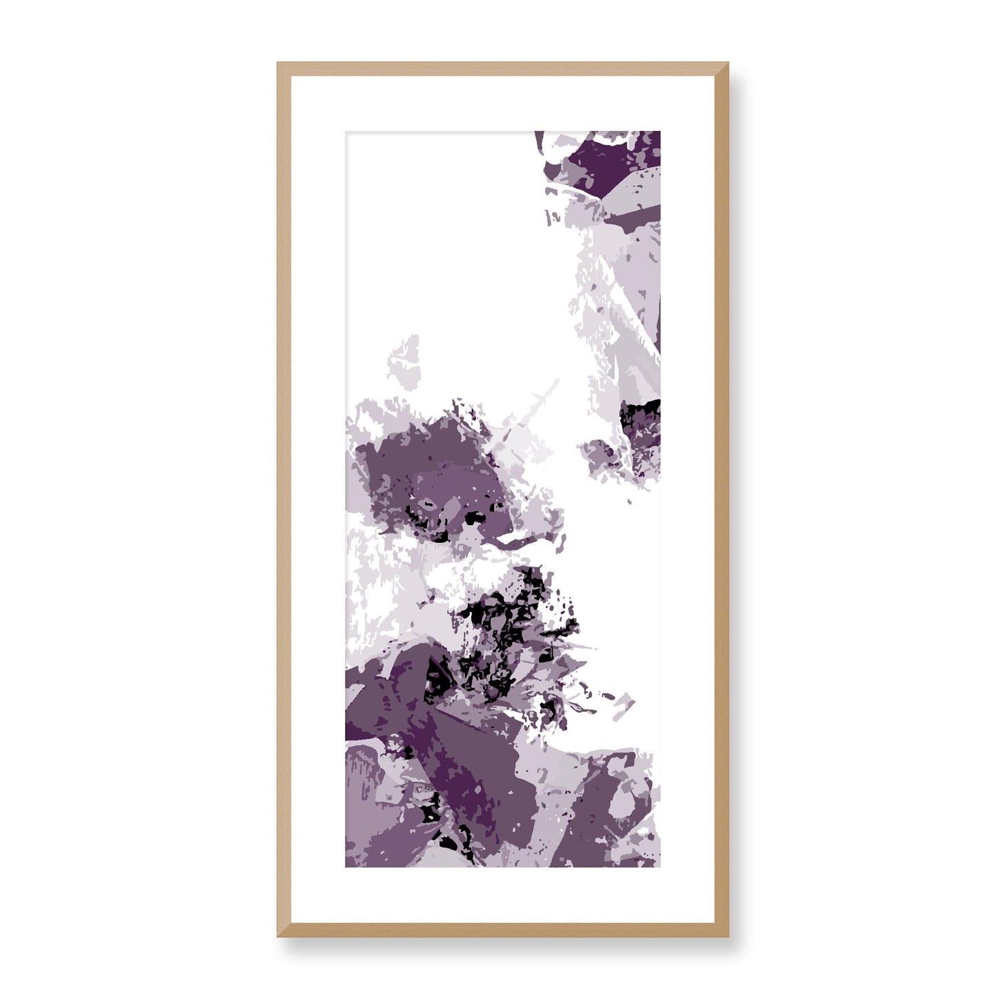Framed Graphic Art Print, White Mat - 16x33 inches | FP-1180-7694, Prints, Graphic art, Natural Frame, 41 x 81 cm ,16 x 32 inches