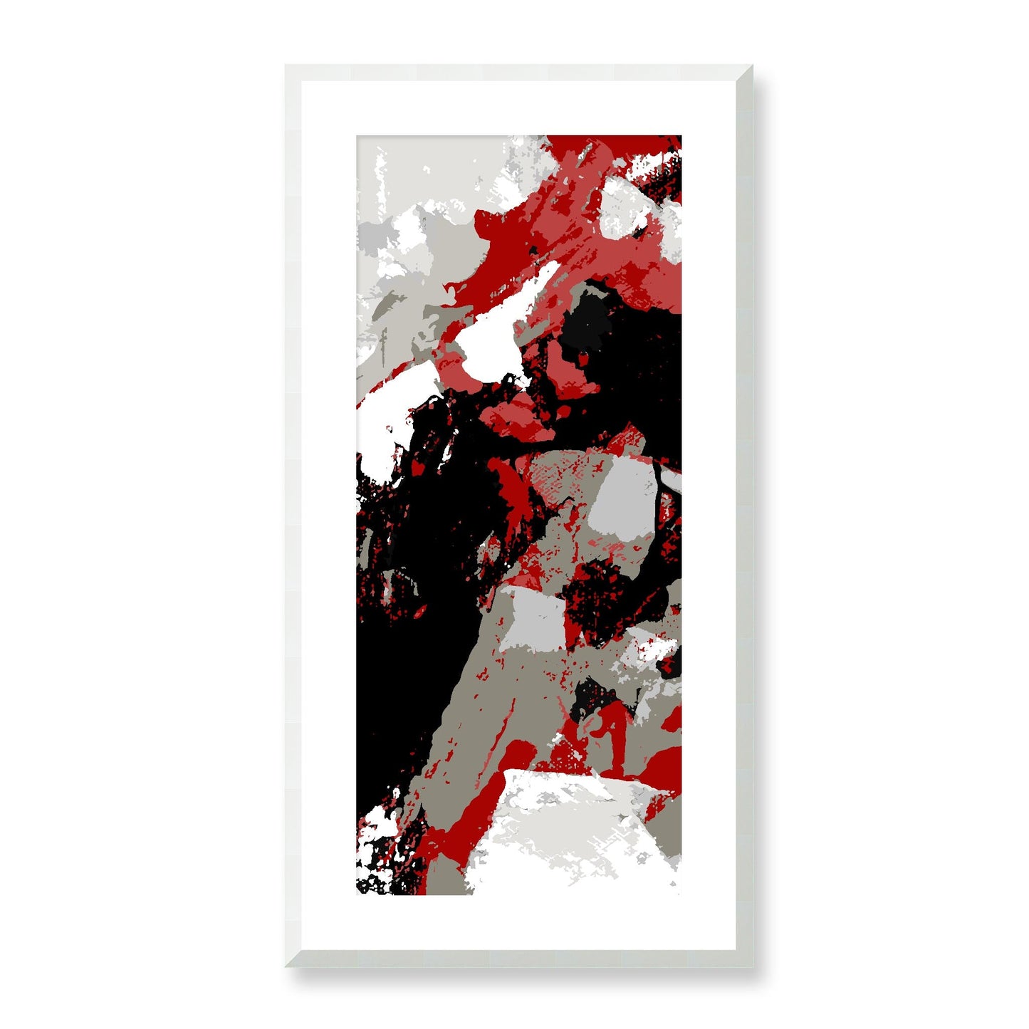 Framed Graphic Art Print, White Mat - 16x33 inches | FP-1190-7688, Prints, Graphic art, White Frame, 41 x 81 cm ,16 x 32 inches