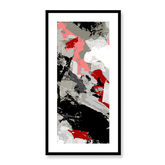 Framed Graphic Art Print, White Mat - 16x33 inches | FP-1190-7690, Prints, Graphic art, Black Frame, 41 x 81 cm ,16 x 32 inches