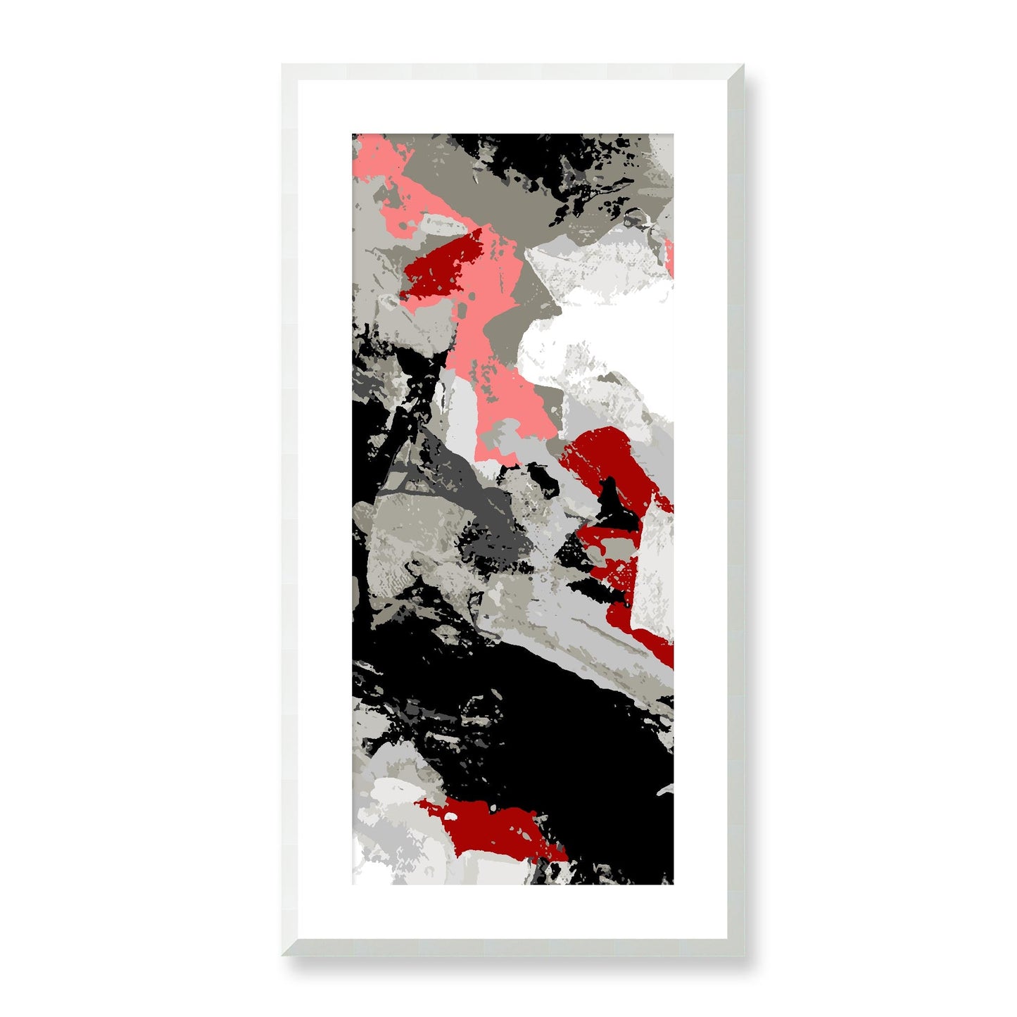 Framed Graphic Art Print, White Mat - 16x33 inches | FP-1190-7690, Prints, Graphic art, White Frame, 41 x 81 cm ,16 x 32 inches