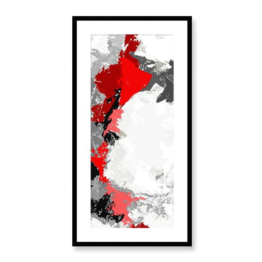Framed Graphic Art Print, White Mat - 16x33 inches | FP-1190-7691, Prints, Graphic art, Black Frame, 41 x 81 cm ,16 x 32 inches