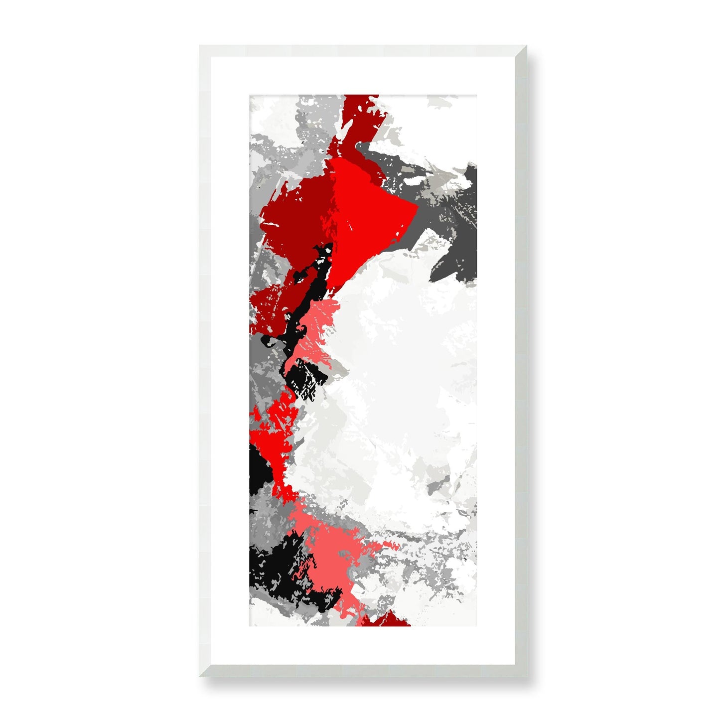 Framed Graphic Art Print, White Mat - 16x33 inches | FP-1190-7691, Prints, Graphic art, White Frame, 41 x 81 cm ,16 x 32 inches