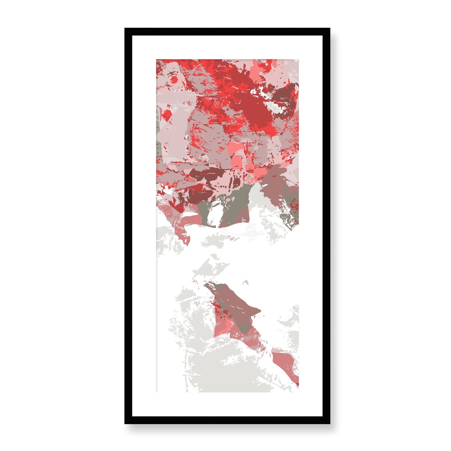 Framed Graphic Art Print, White Mat - 16x33 inches | FP-1190-7693, Prints, Graphic art, Black Frame, 41 x 81 cm ,16 x 32 inches