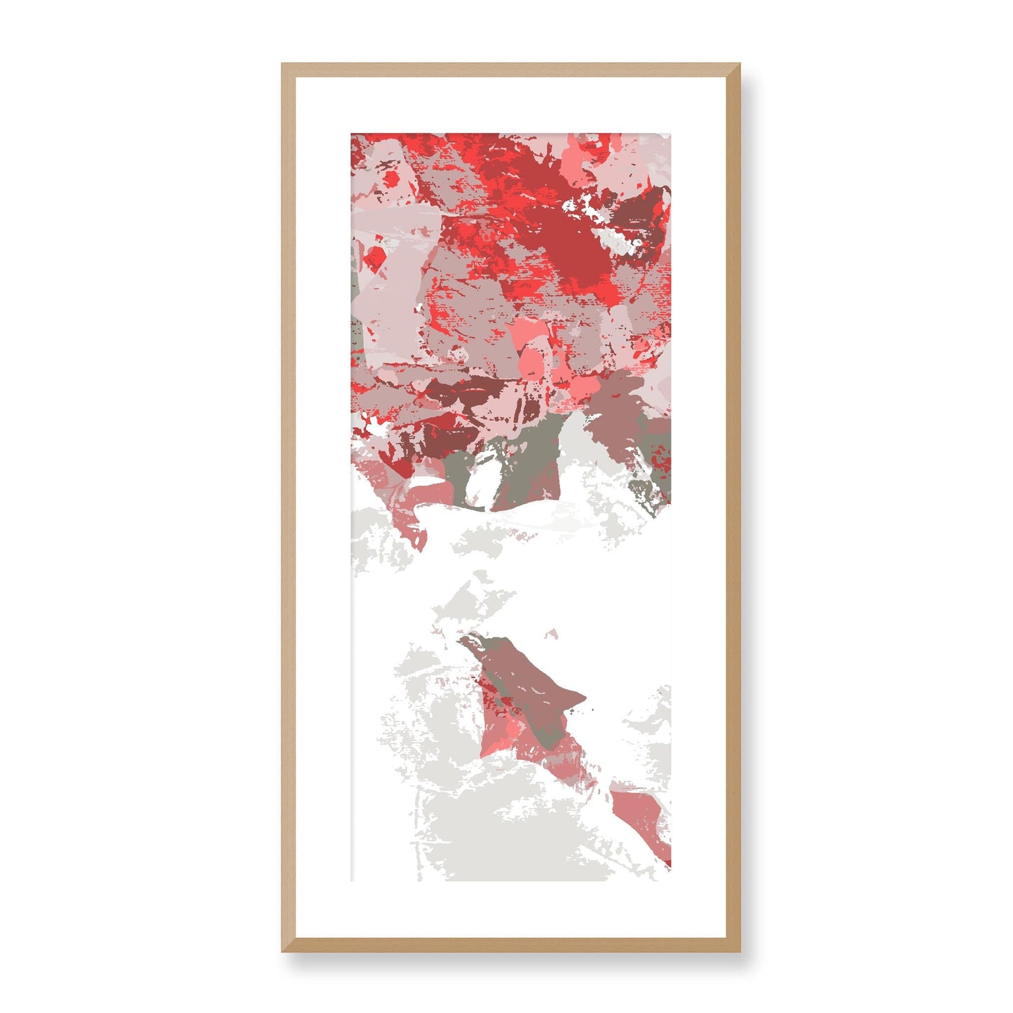 Framed Graphic Art Print, White Mat - 16x33 inches | FP-1190-7693, Prints, Graphic art, Natural Frame, 41 x 81 cm ,16 x 32 inches