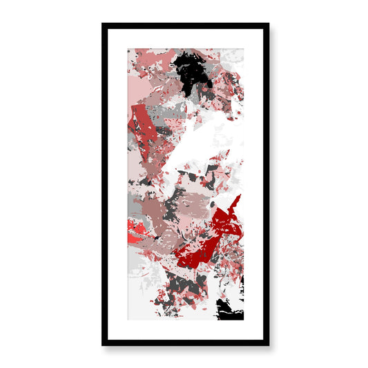Framed Graphic Art Print, White Mat - 16x33 inches | FP-1190-7695, Prints, Graphic art, Black Frame, 41 x 81 cm ,16 x 32 inches
