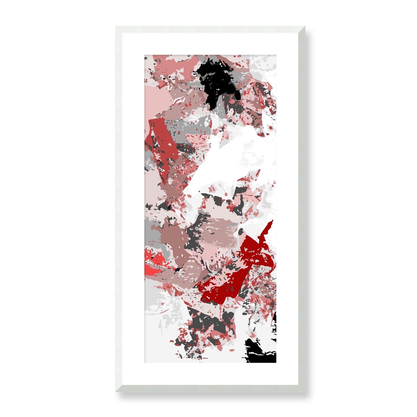 Framed Graphic Art Print, White Mat - 16x33 inches | FP-1190-7695, Prints, Graphic art, White Frame, 41 x 81 cm ,16 x 32 inches