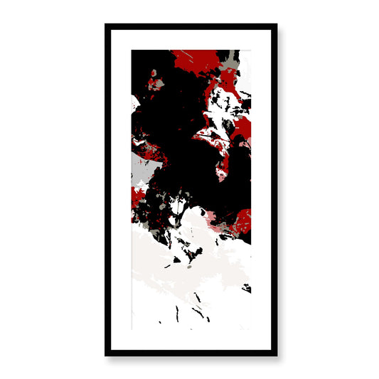 Framed Graphic Art Print, White Mat - 16x33 inches | FP-1190-7696, Prints, Graphic art, Black Frame, 41 x 81 cm ,16 x 32 inches