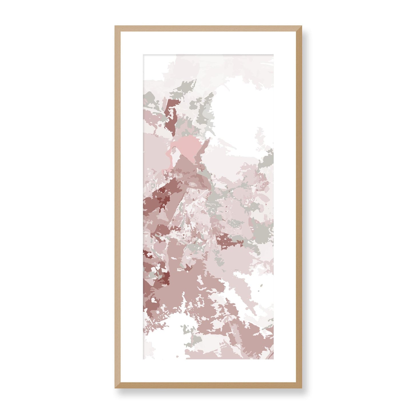 Framed Graphic Art Print, White Mat - 16x33 inches | FP-1190-7698, Prints, Graphic art, Natural Frame, 41 x 81 cm ,16 x 32 inches