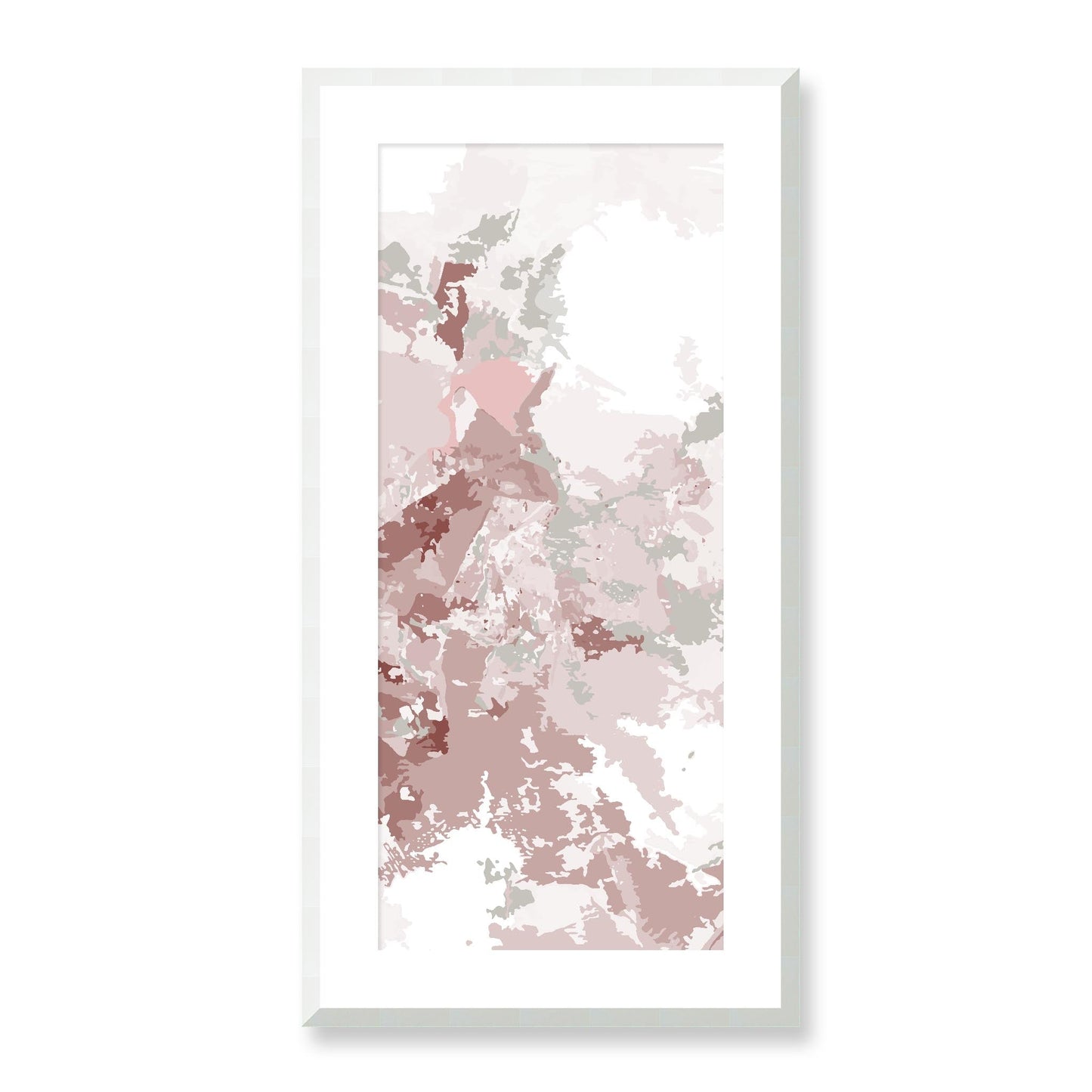 Framed Graphic Art Print, White Mat - 16x33 inches | FP-1190-7698, Prints, Graphic art, White Frame, 41 x 81 cm ,16 x 32 inches