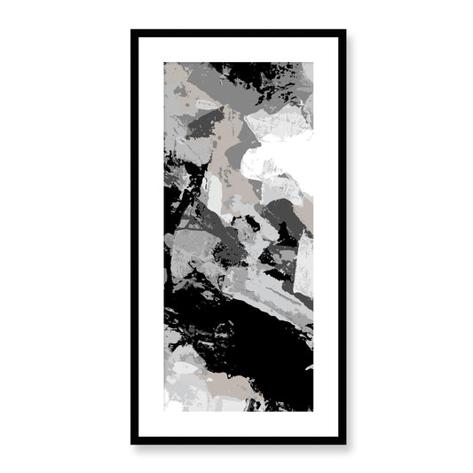 Framed Graphic Art Print, White Mat - 16x33 inches | FP-1200-7690, Prints, Graphic art, Black Frame, 41 x 81 cm ,16 x 32 inches