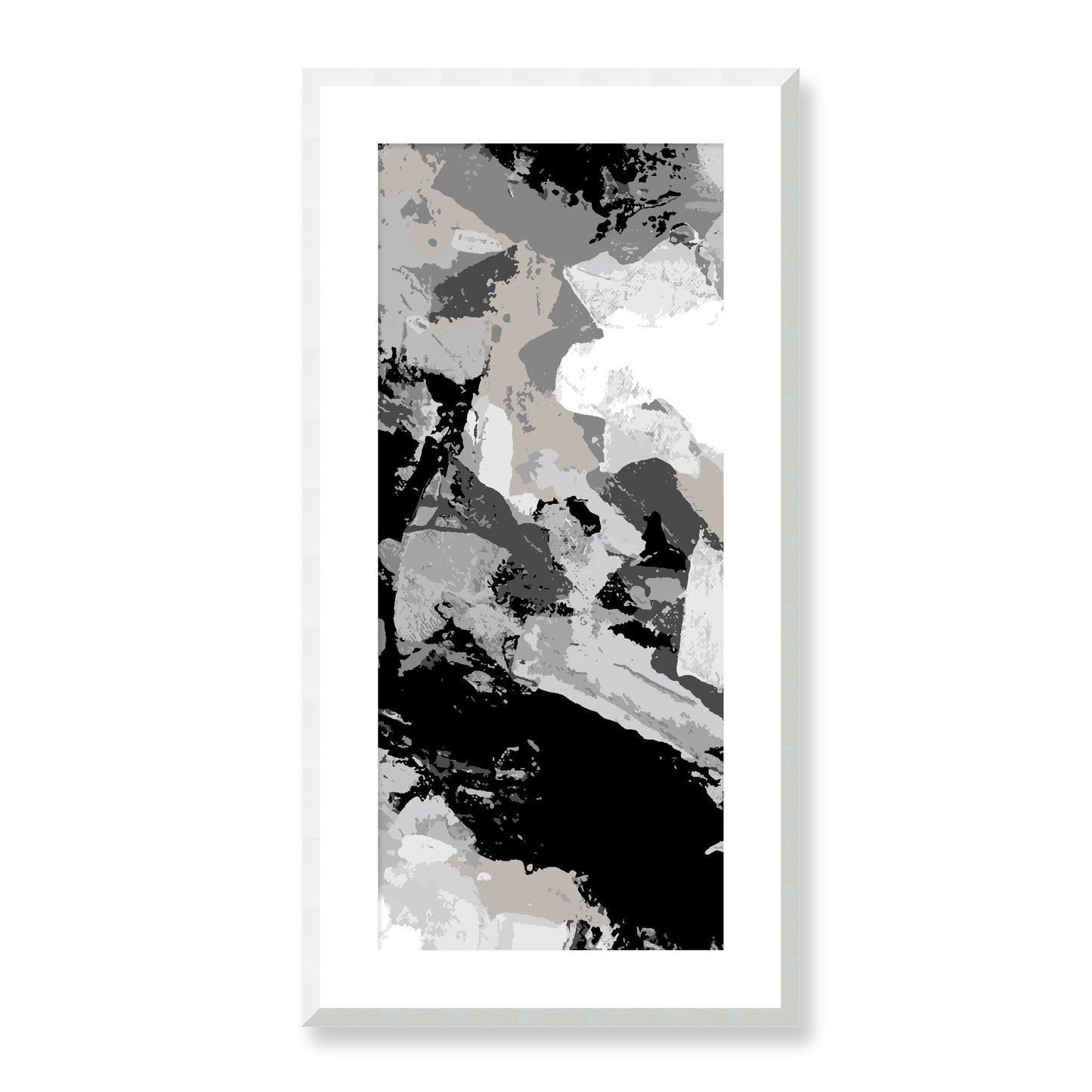 Framed Graphic Art Print, White Mat - 16x33 inches | FP-1200-7690, Prints, Graphic art, White Frame, 41 x 81 cm ,16 x 32 inches