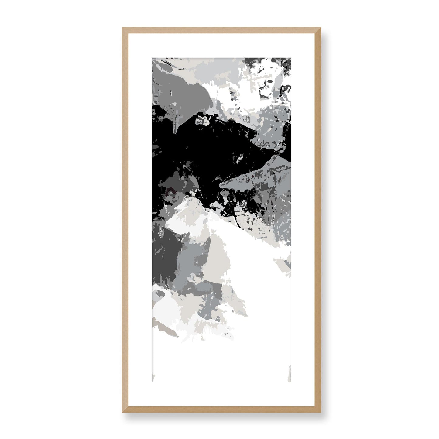 Framed Graphic Art Print, White Mat - 16x33 inches | FP-1200-7692, Prints, Graphic art, Natural Frame, 41 x 81 cm ,16 x 32 inches