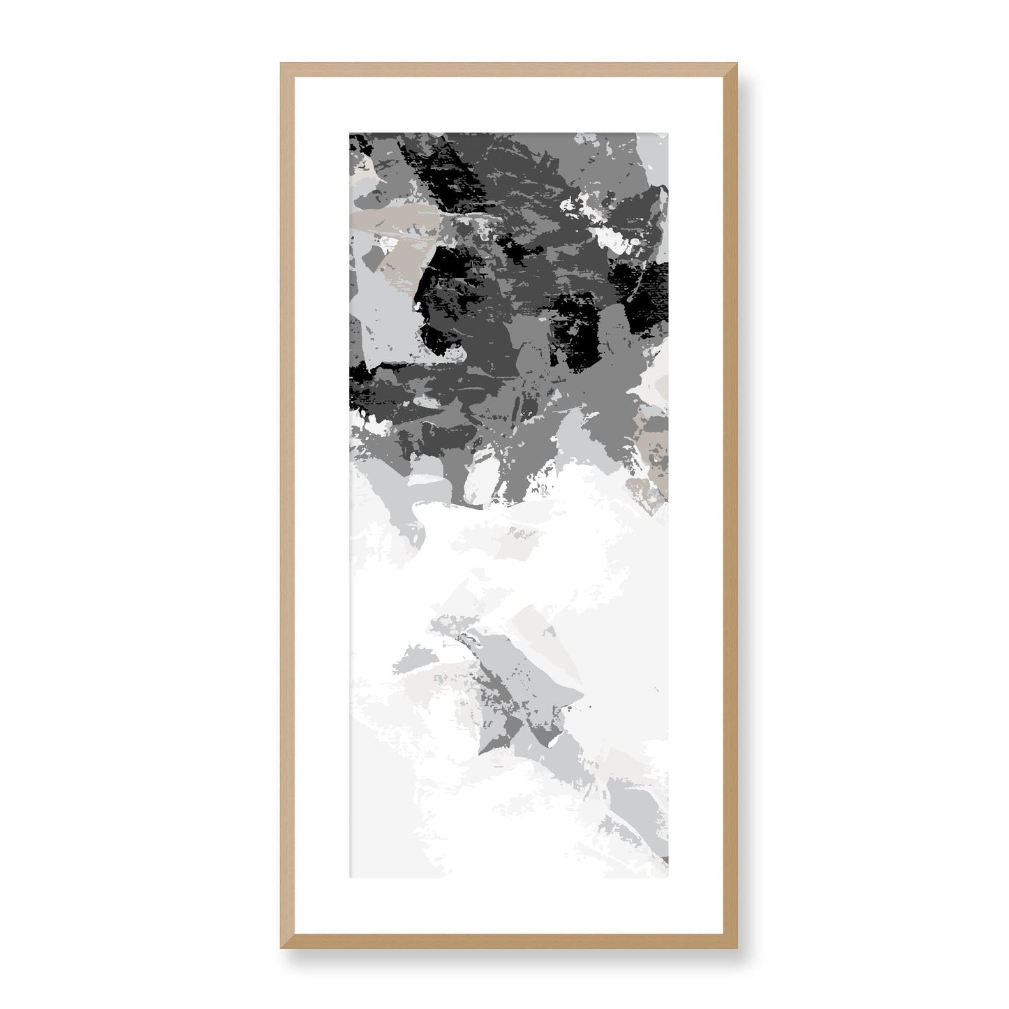 Framed Graphic Art Print, White Mat - 16x33 inches | FP-1200-7693, Prints, Graphic art, Natural Frame, 41 x 81 cm ,16 x 32 inches