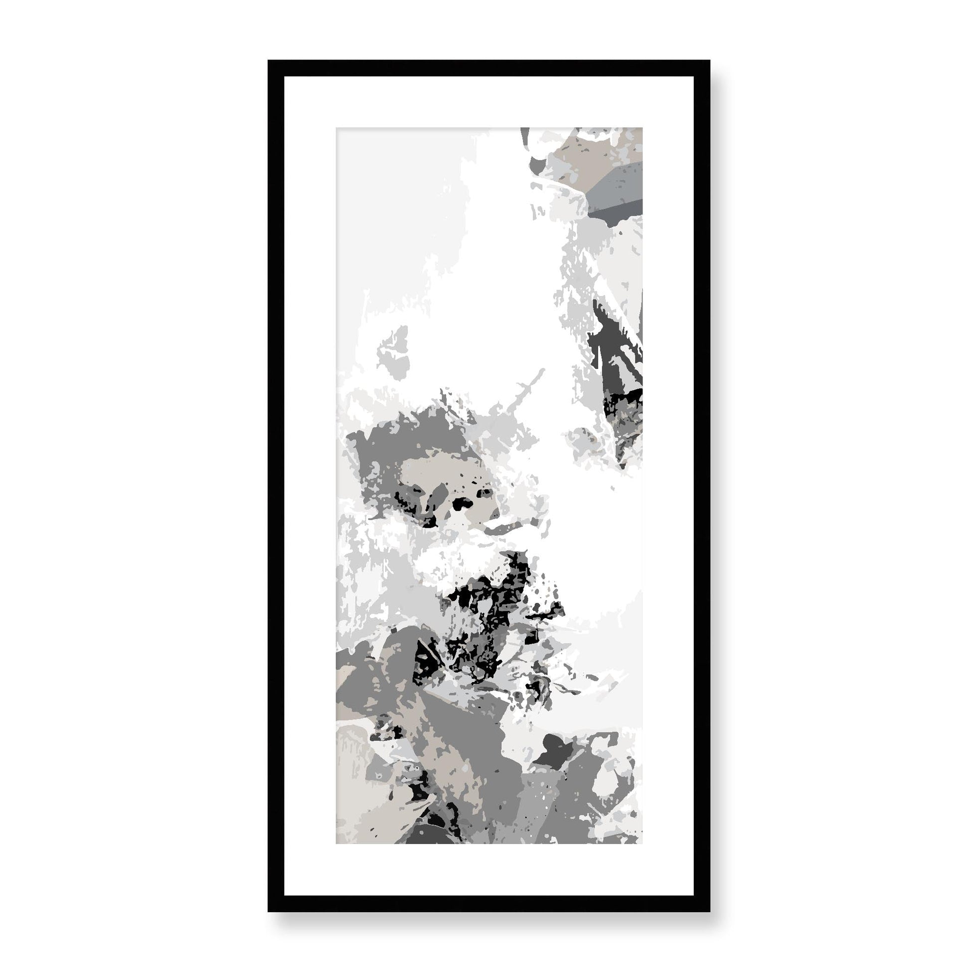 Framed Graphic Art Print, White Mat - 16x33 inches | FP-1200-7694, Prints, Graphic art, Black Frame, 41 x 81 cm ,16 x 32 inches