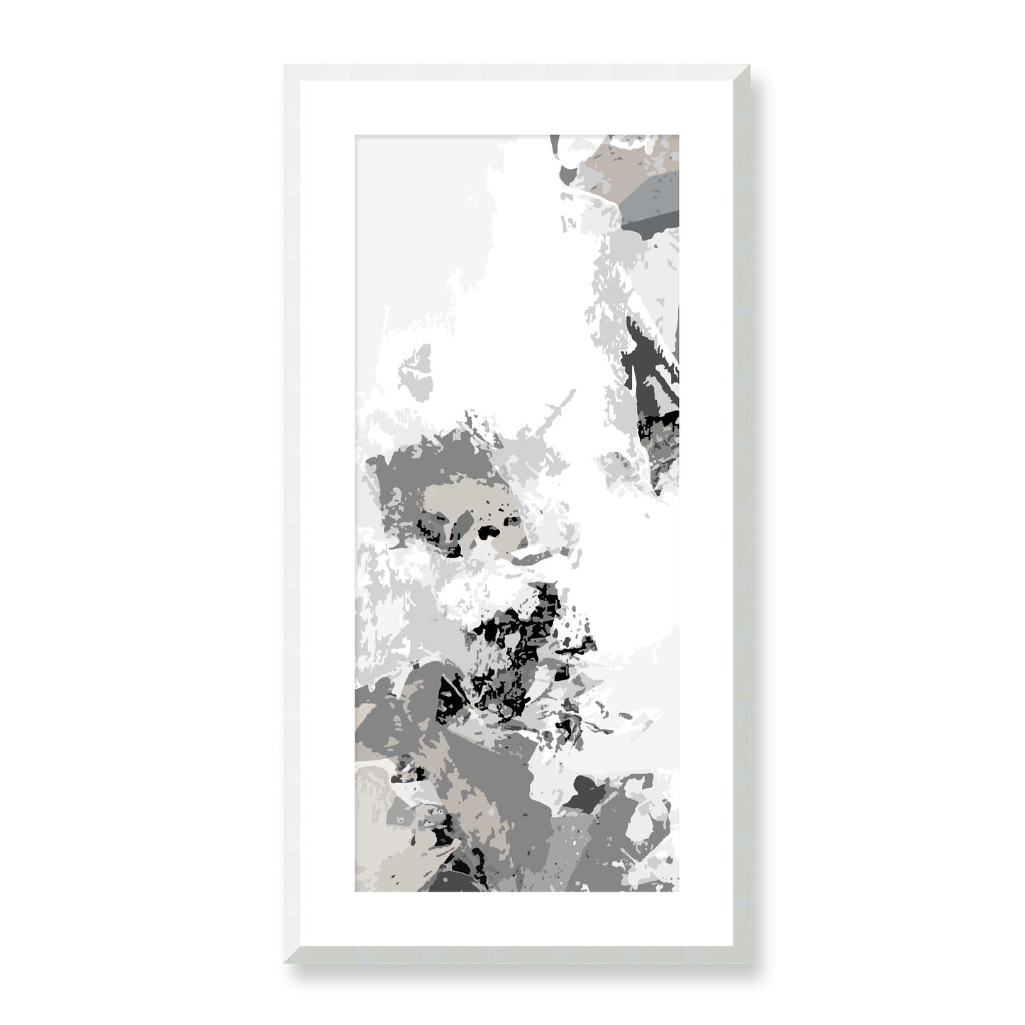 Framed Graphic Art Print, White Mat - 16x33 inches | FP-1200-7694, Prints, Graphic art, White Frame, 41 x 81 cm ,16 x 32 inches
