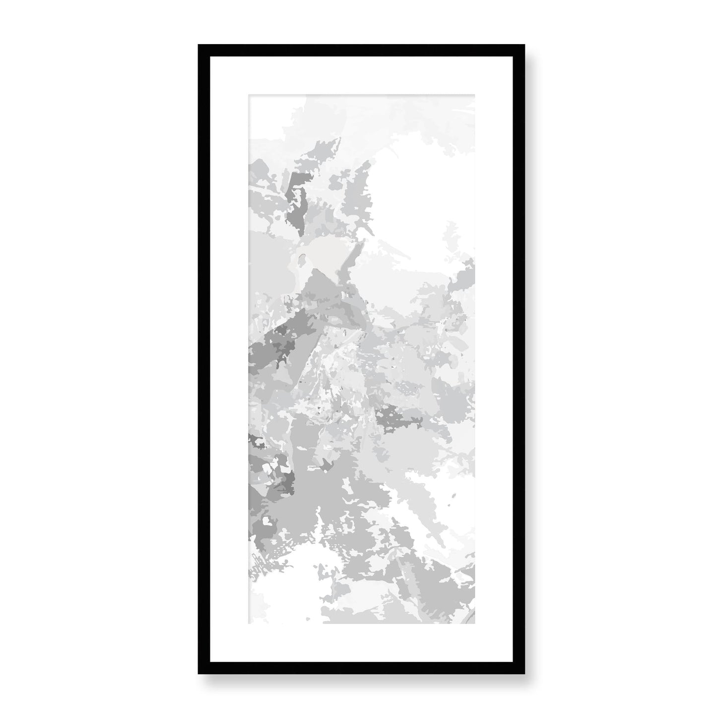 Framed Graphic Art Print, White Mat - 16x33 inches | FP-1200-7698, Prints, Graphic art, Black Frame, 41 x 81 cm ,16 x 32 inches