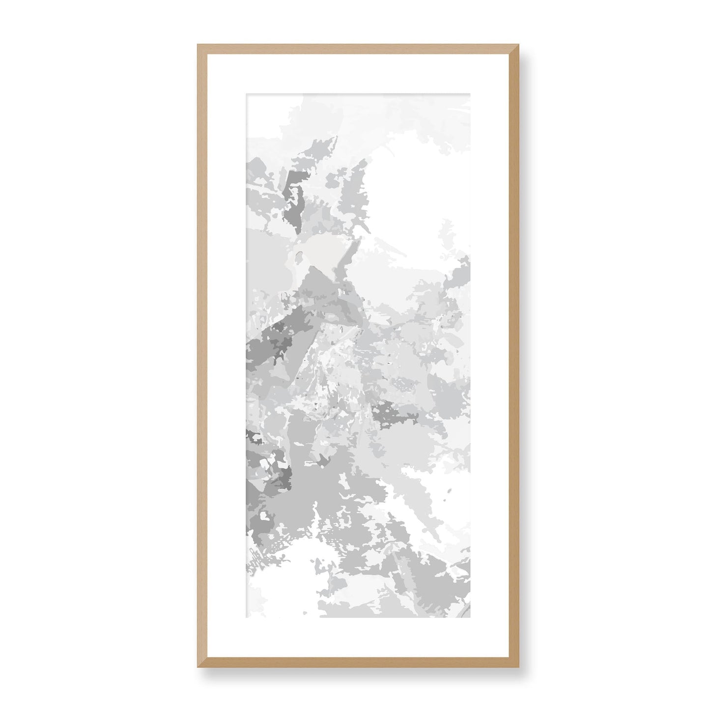 Framed Graphic Art Print, White Mat - 16x33 inches | FP-1200-7698, Prints, Graphic art, Natural Frame, 41 x 81 cm ,16 x 32 inches
