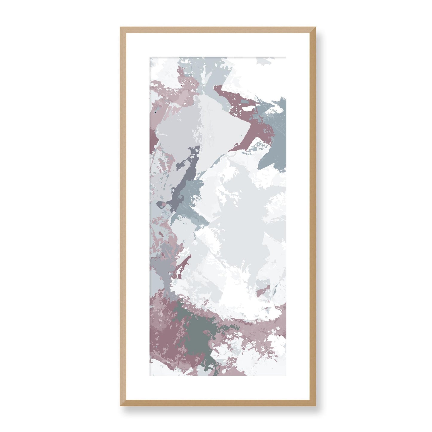 Framed Graphic Art Print, White Mat - 16x33 inches | FP-1210-7691, Prints, Graphic art, Natural Frame, 41 x 81 cm ,16 x 32 inches