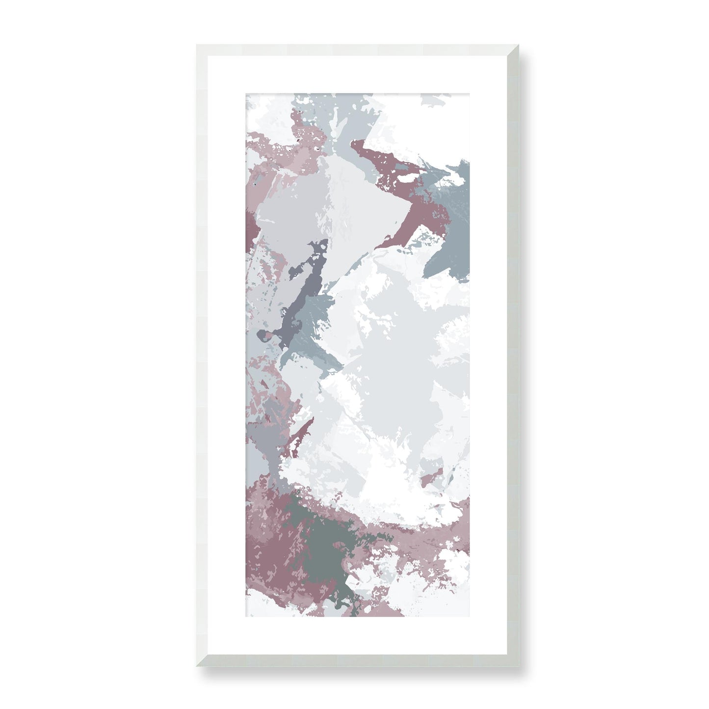 Framed Graphic Art Print, White Mat - 16x33 inches | FP-1210-7691, Prints, Graphic art, White Frame, 41 x 81 cm ,16 x 32 inches