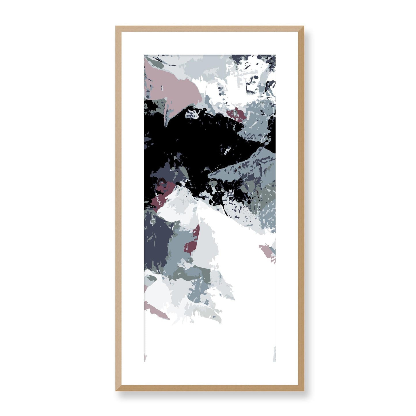 Framed Graphic Art Print, White Mat - 16x33 inches | FP-1210-7692, Prints, Graphic art, Natural Frame, 41 x 81 cm ,16 x 32 inches