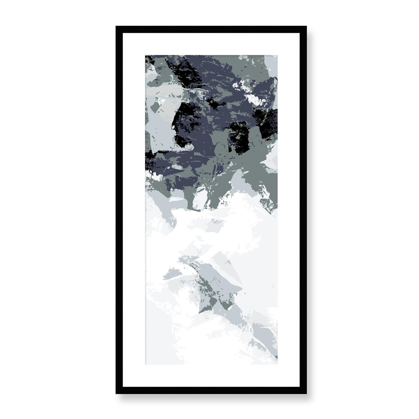 Framed Graphic Art Print, White Mat - 16x33 inches | FP-1210-7693, Prints, Graphic art, Black Frame, 41 x 81 cm ,16 x 32 inches