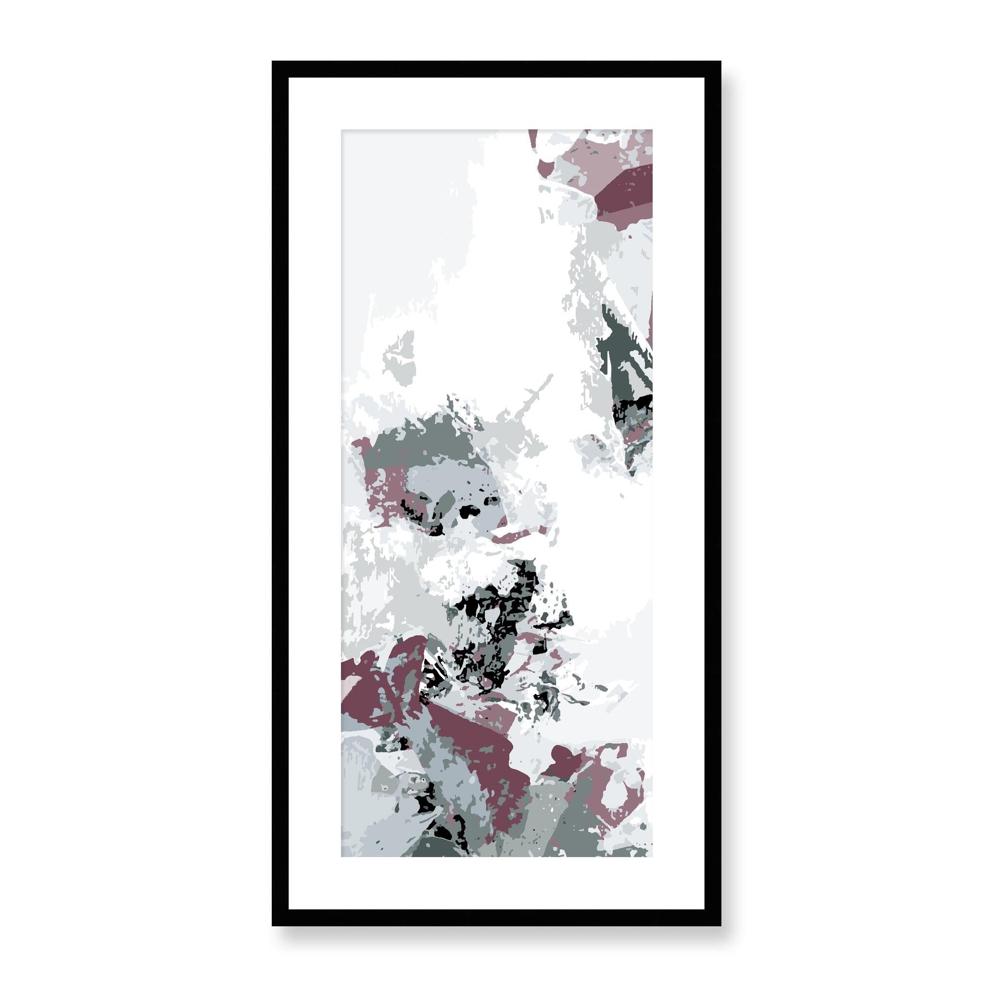 Framed Graphic Art Print, White Mat - 16x33 inches | FP-1210-7694, Prints, Graphic art, Black Frame, 41 x 81 cm ,16 x 32 inches
