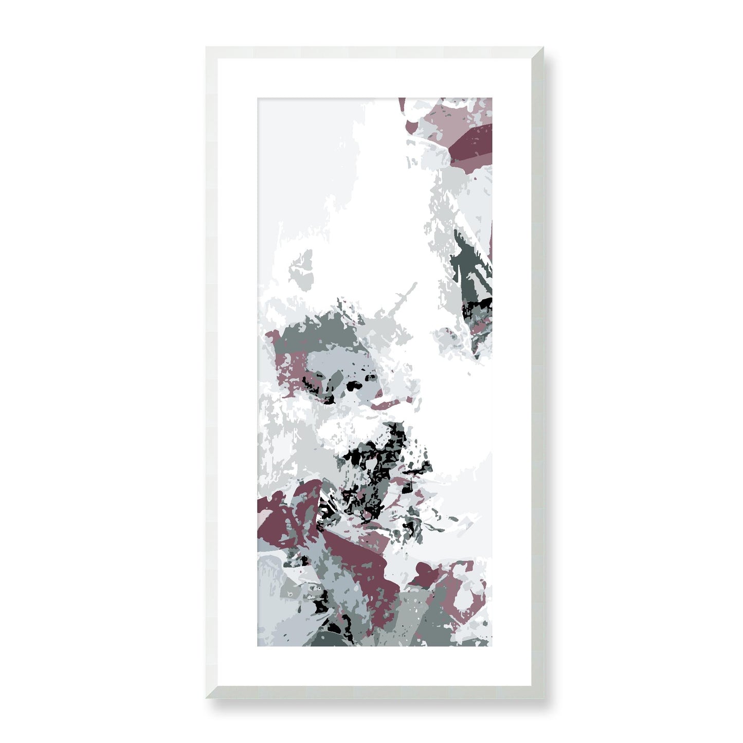 Framed Graphic Art Print, White Mat - 16x33 inches | FP-1210-7694, Prints, Graphic art, White Frame, 41 x 81 cm ,16 x 32 inches