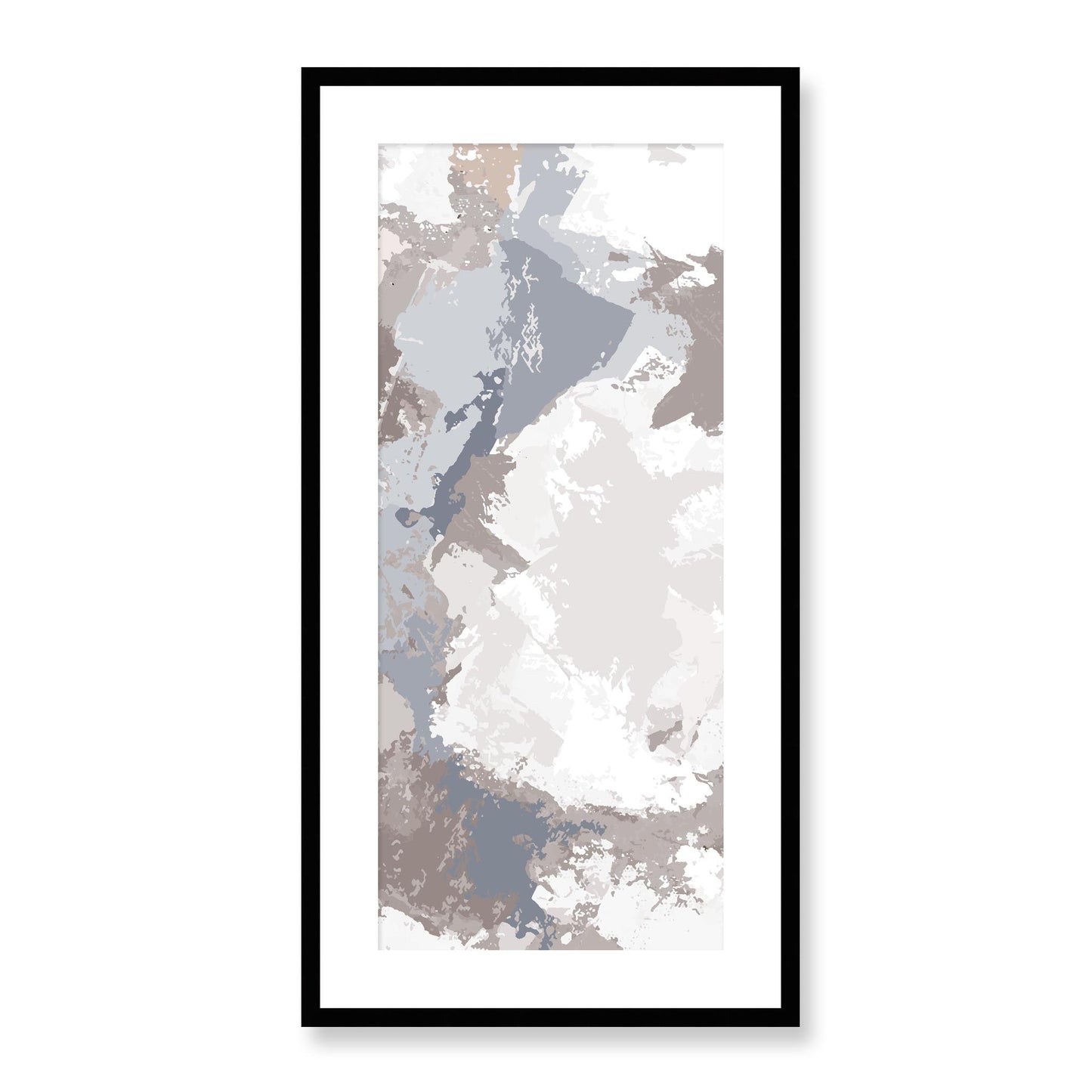 Framed Graphic Art Print, White Mat - 16x33 inches | FP-1220-7691, Prints, Graphic art, Black Frame, 41 x 81 cm ,16 x 32 inches