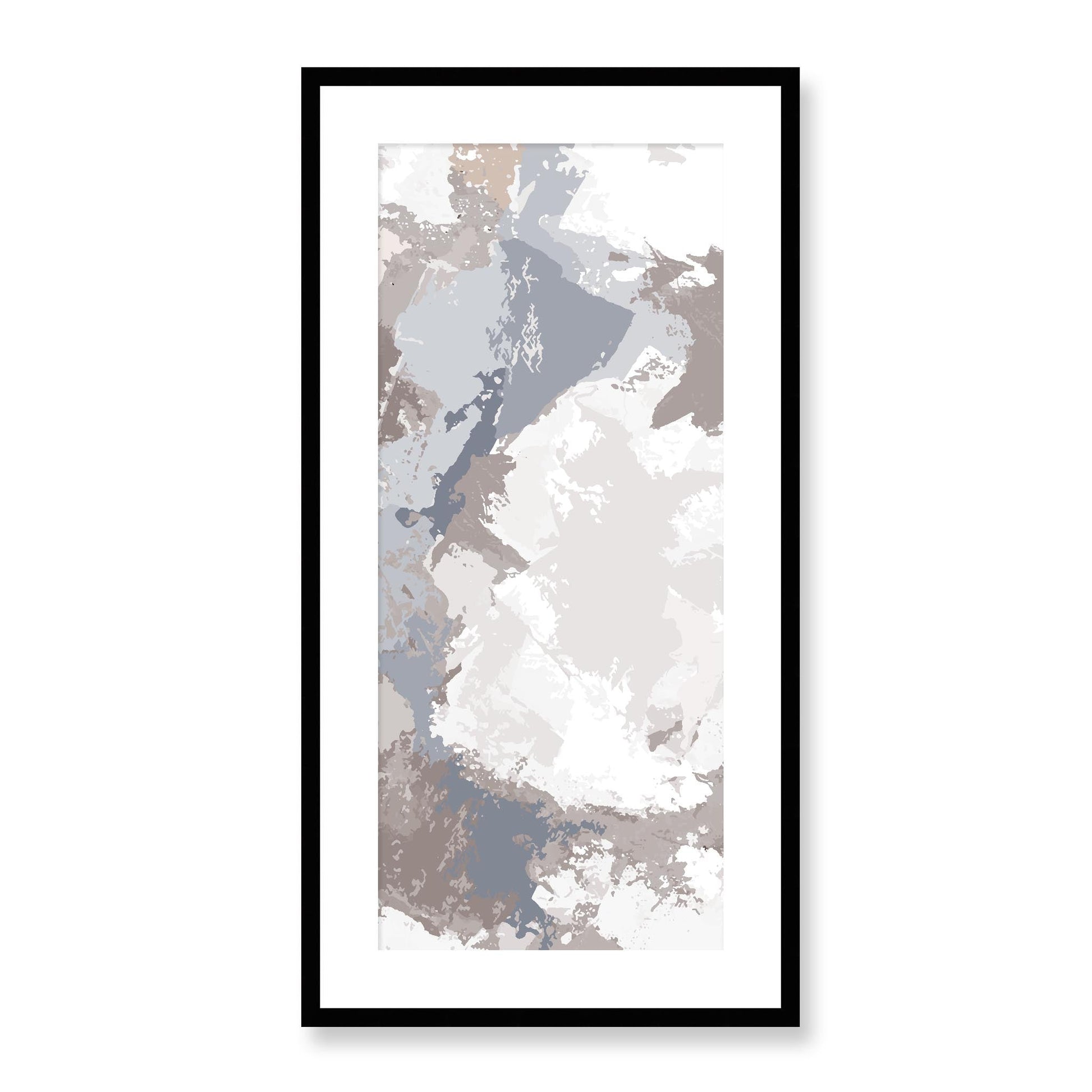 Framed Graphic Art Print, White Mat - 16x33 inches | FP-1220-7691, Prints, Graphic art, Black Frame, 41 x 81 cm ,16 x 32 inches