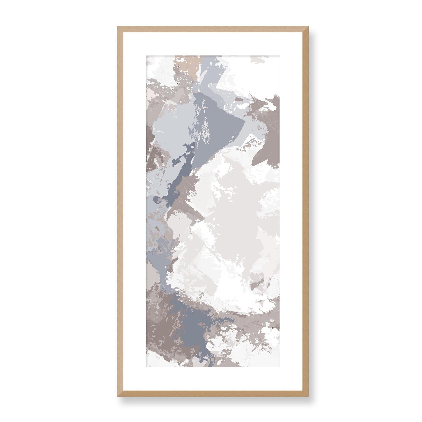 Framed Graphic Art Print, White Mat - 16x33 inches | FP-1220-7691, Prints, Graphic art, Natural Frame, 41 x 81 cm ,16 x 32 inches