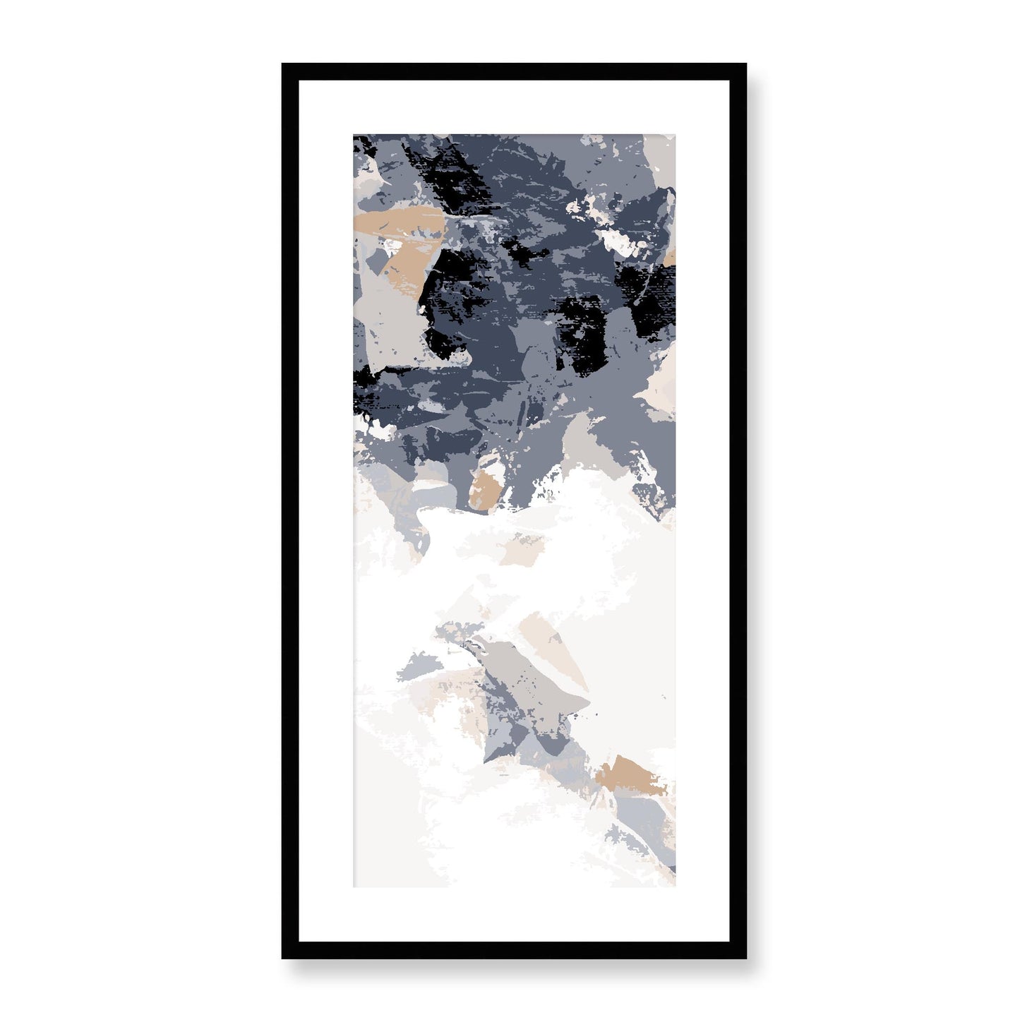 Framed Graphic Art Print, White Mat - 16x33 inches | FP-1220-7693, Prints, Graphic art, Black Frame, 41 x 81 cm ,16 x 32 inches