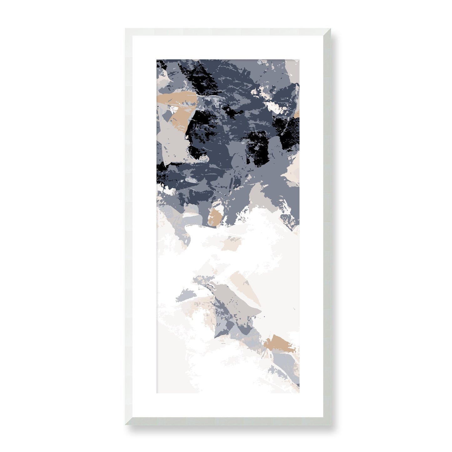 Framed Graphic Art Print, White Mat - 16x33 inches | FP-1220-7693, Prints, Graphic art, White Frame, 41 x 81 cm ,16 x 32 inches